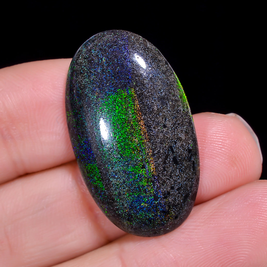 Andamooka Opal Oval Shape Cabochon 18 Ct. 29X17X5 mm OP-948