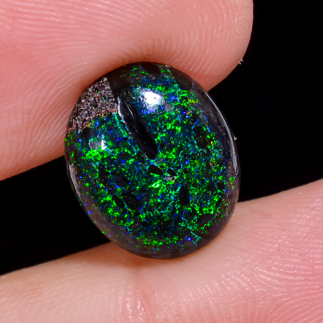 Andamooka Opal Oval Shape Cabochon 4 Ct. 13X11X4 mm OP-949