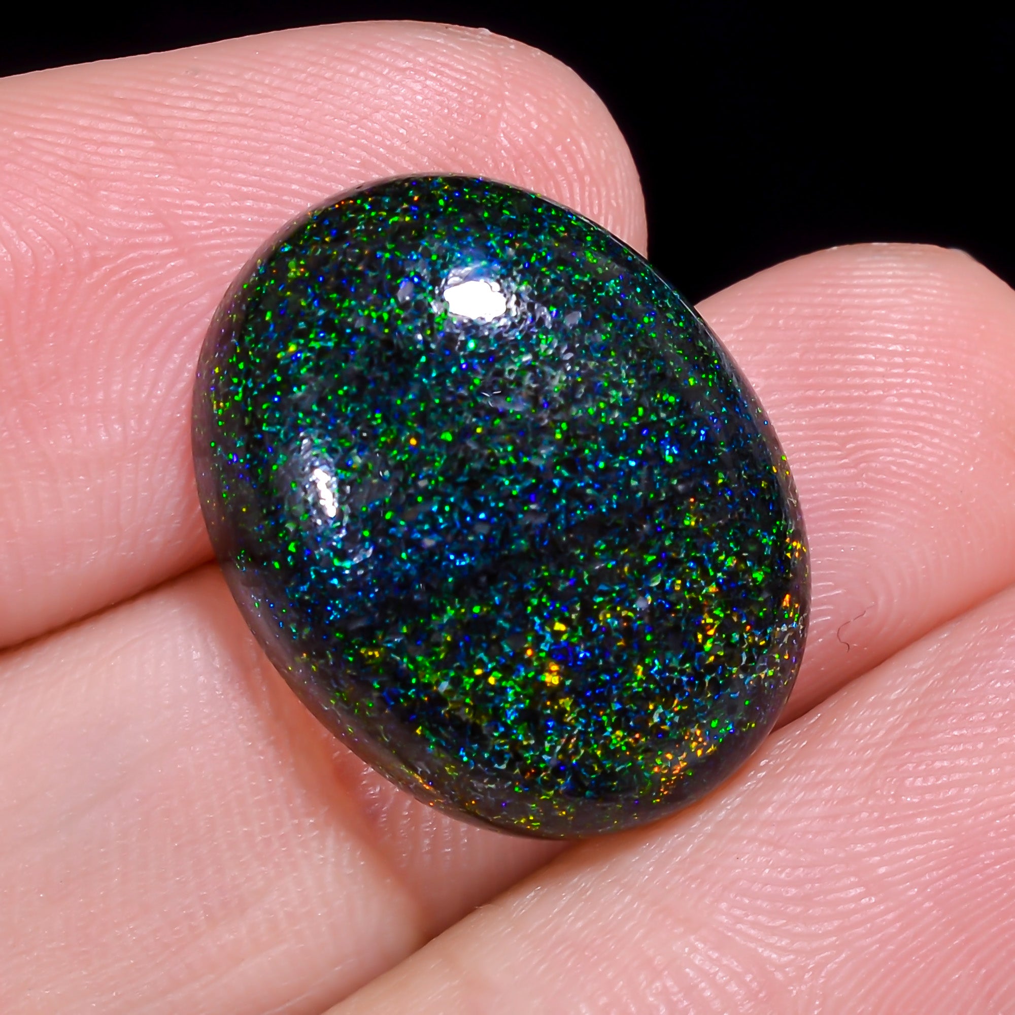 Andamooka Opal Oval Shape Cabochon 13 Ct. 19X15X6 mm OP-950