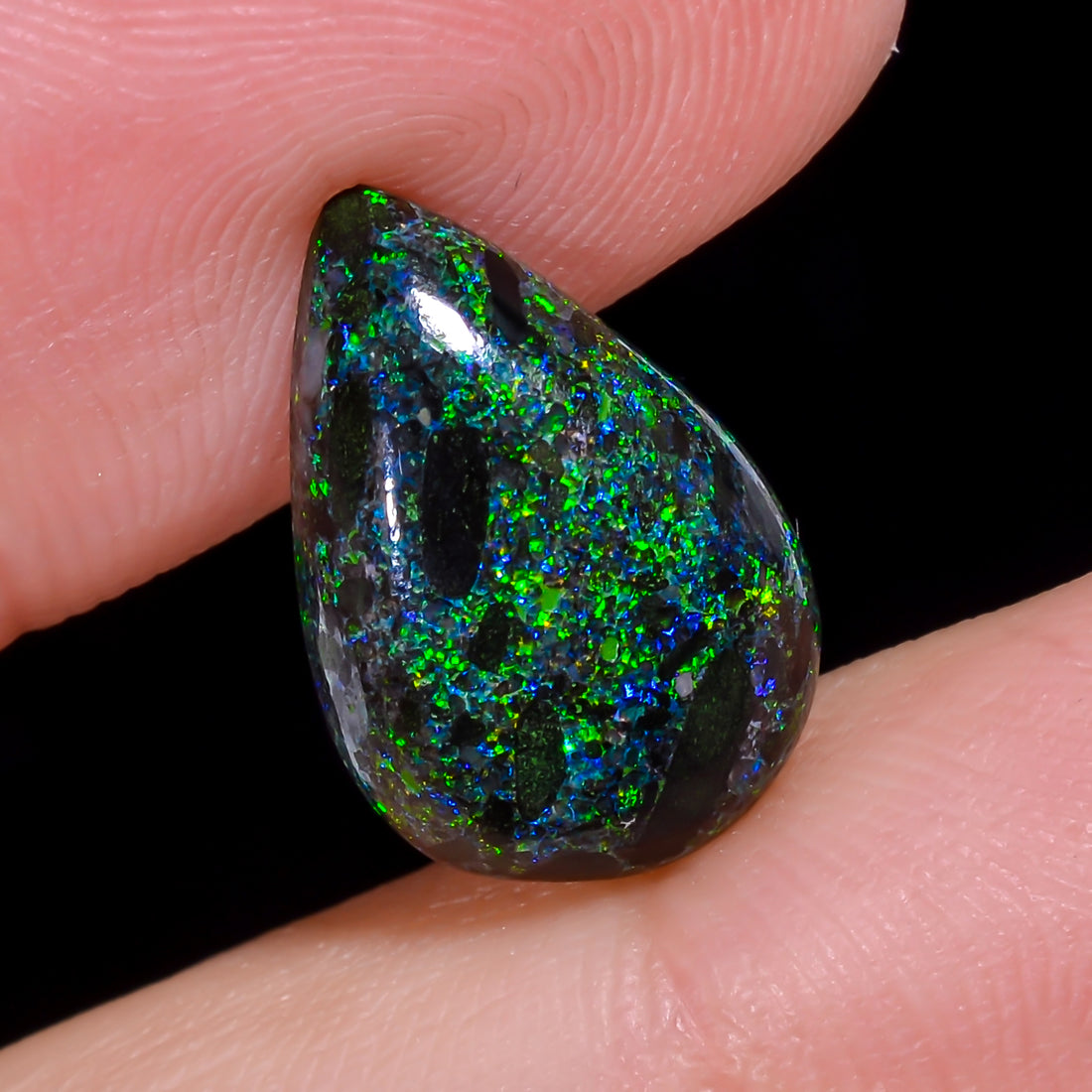 Andamooka Opal Pear Shape Cabochon 4 Ct. 15X10X4 mm OP-951