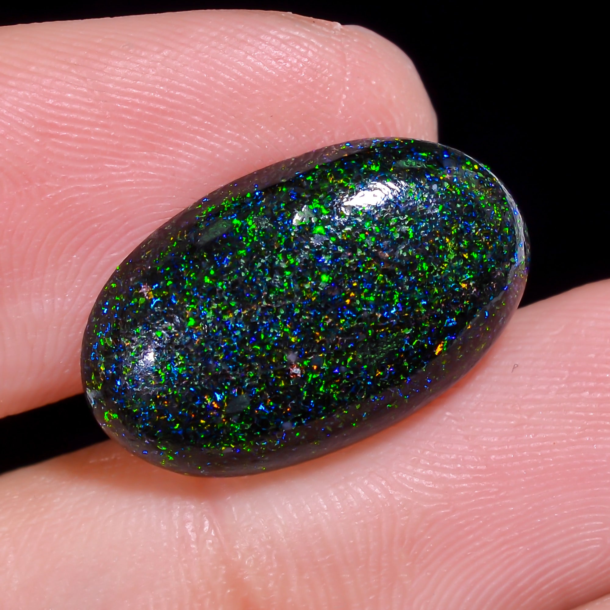 Andamooka Opal Oval Shape Cabochon 7 Ct. 19X11X4 mm OP-952