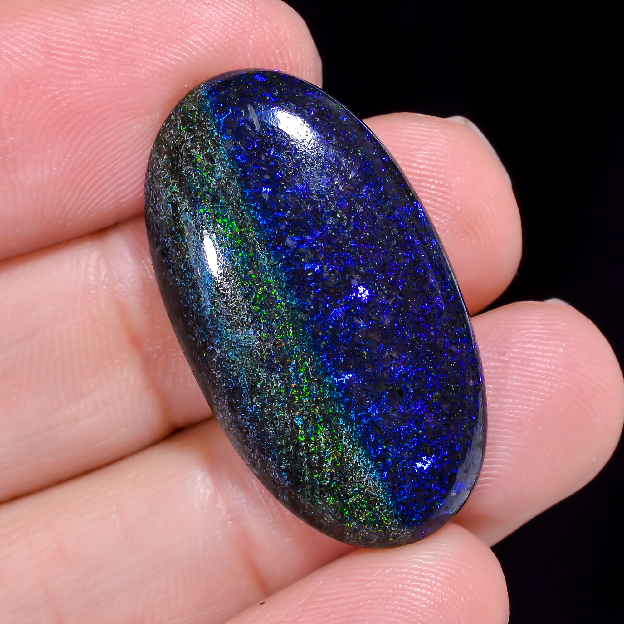 Andamooka Opal Oval Shape Cabochon 18.5 Ct. 30X16X5 mm OP-954