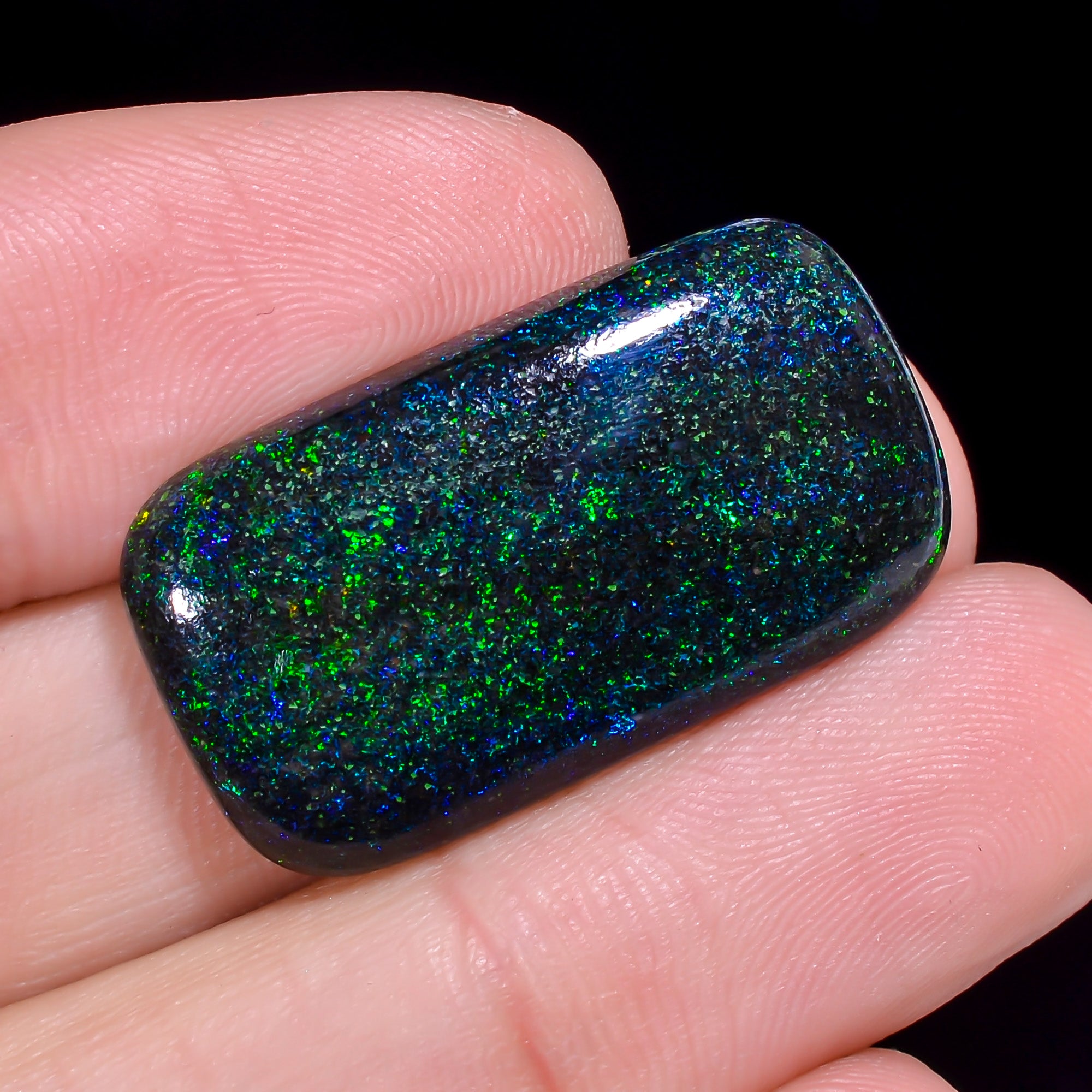 Andamooka Opal Radiant Shape Cabochon 18 Ct. 28X15X5 mm OP-956