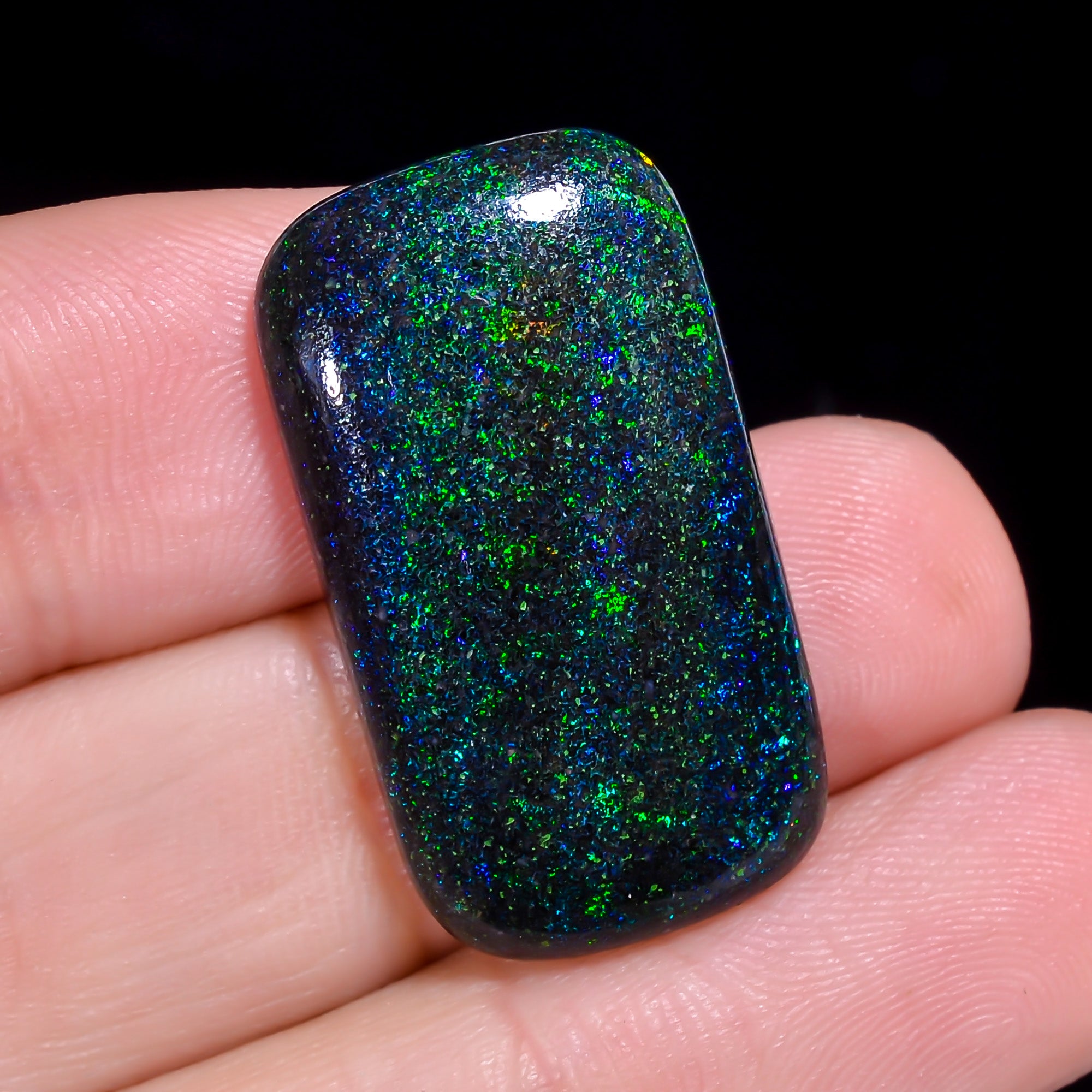 Andamooka Opal Radiant Shape Cabochon 18 Ct. 28X15X5 mm OP-956