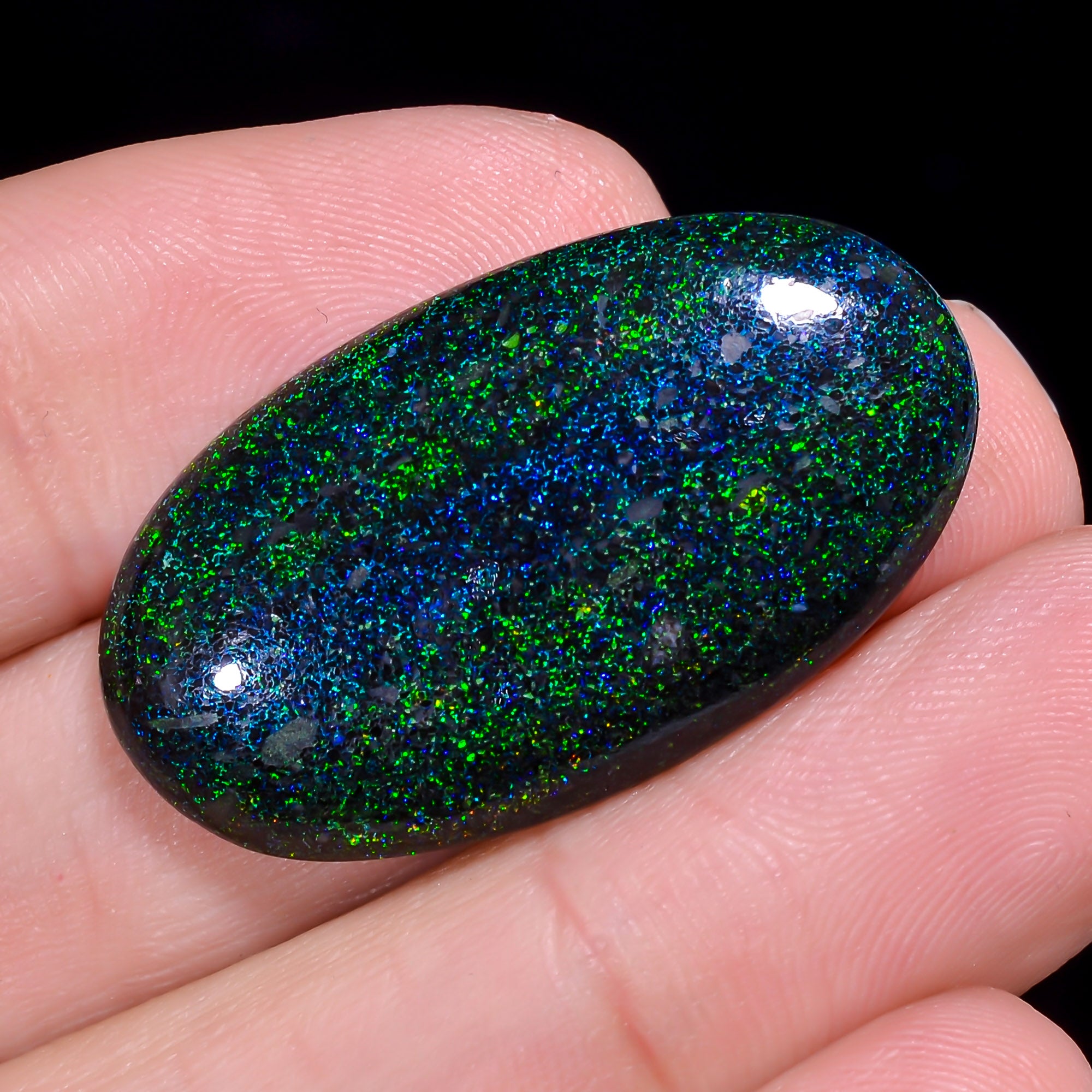 Andamooka Opal Oval Shape Cabochon 21.5 Ct. 32X18X5 mm OP-957