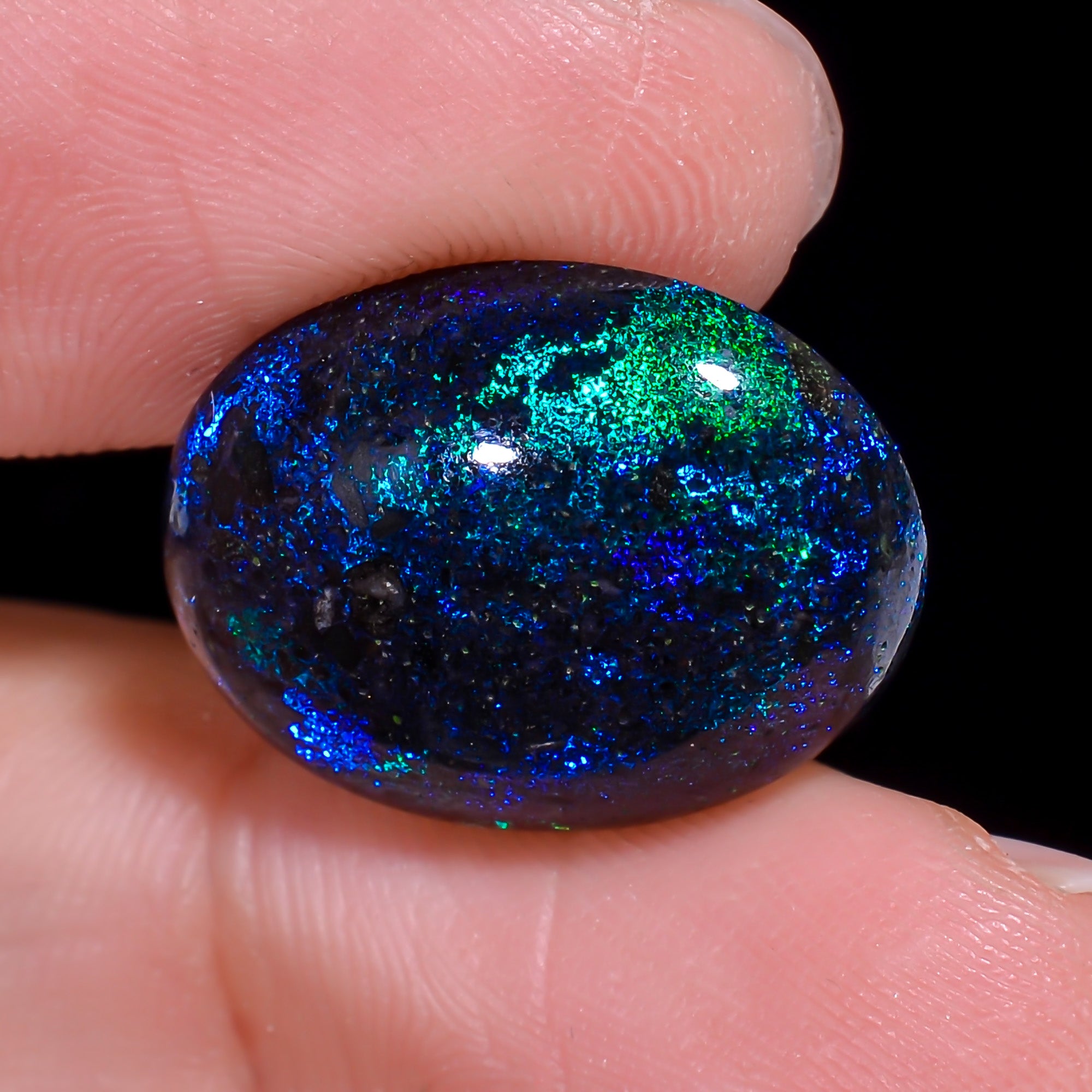 Andamooka Opal Oval Shape Cabochon 9.5 Ct. 19X15X5 mm OP-959