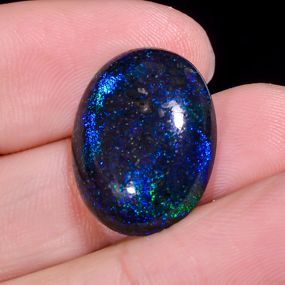 Andamooka Opal Oval Shape Cabochon 9.5 Ct. 19X15X5 mm OP-959