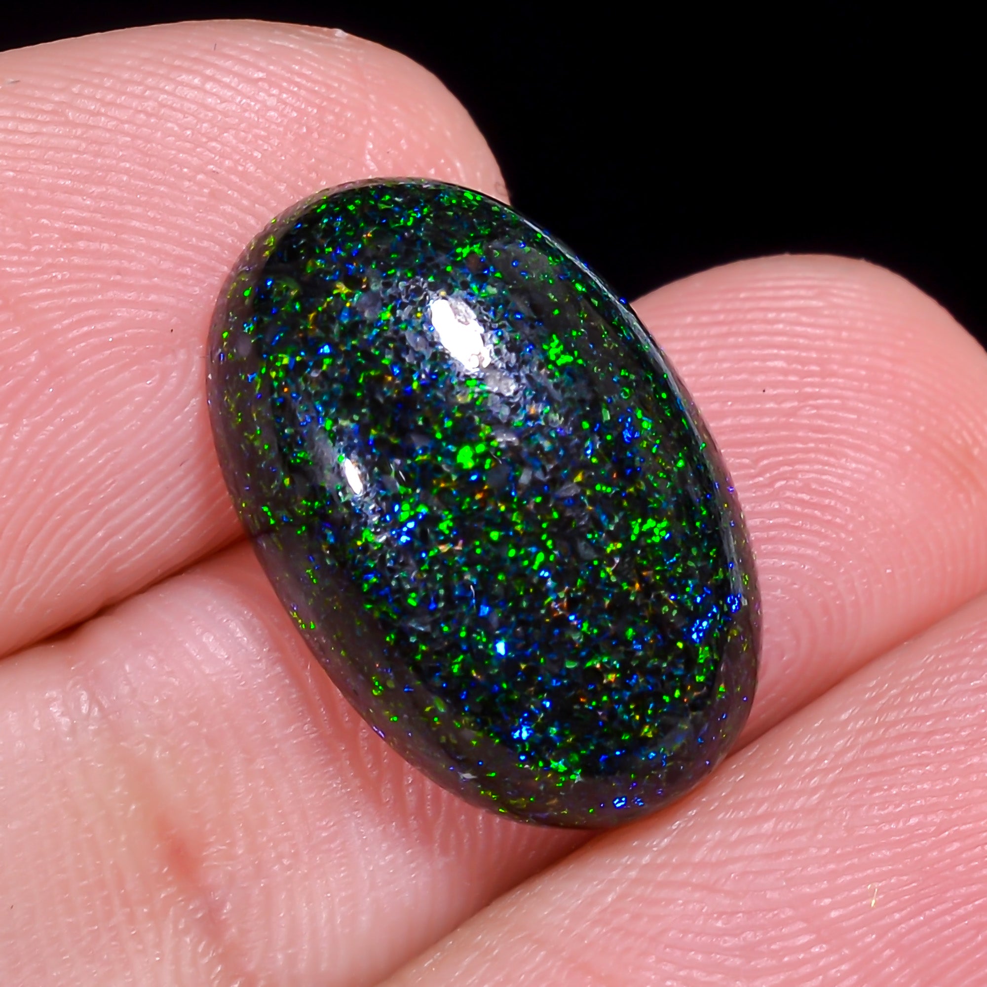 Andamooka Opal Oval Shape Cabochon 7 Ct. 17X11X5 mm OP-962