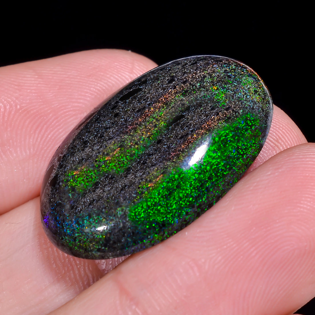 Andamooka Opal Oval Shape Cabochon 22.5 Ct. 27X18X6 mm OP-964