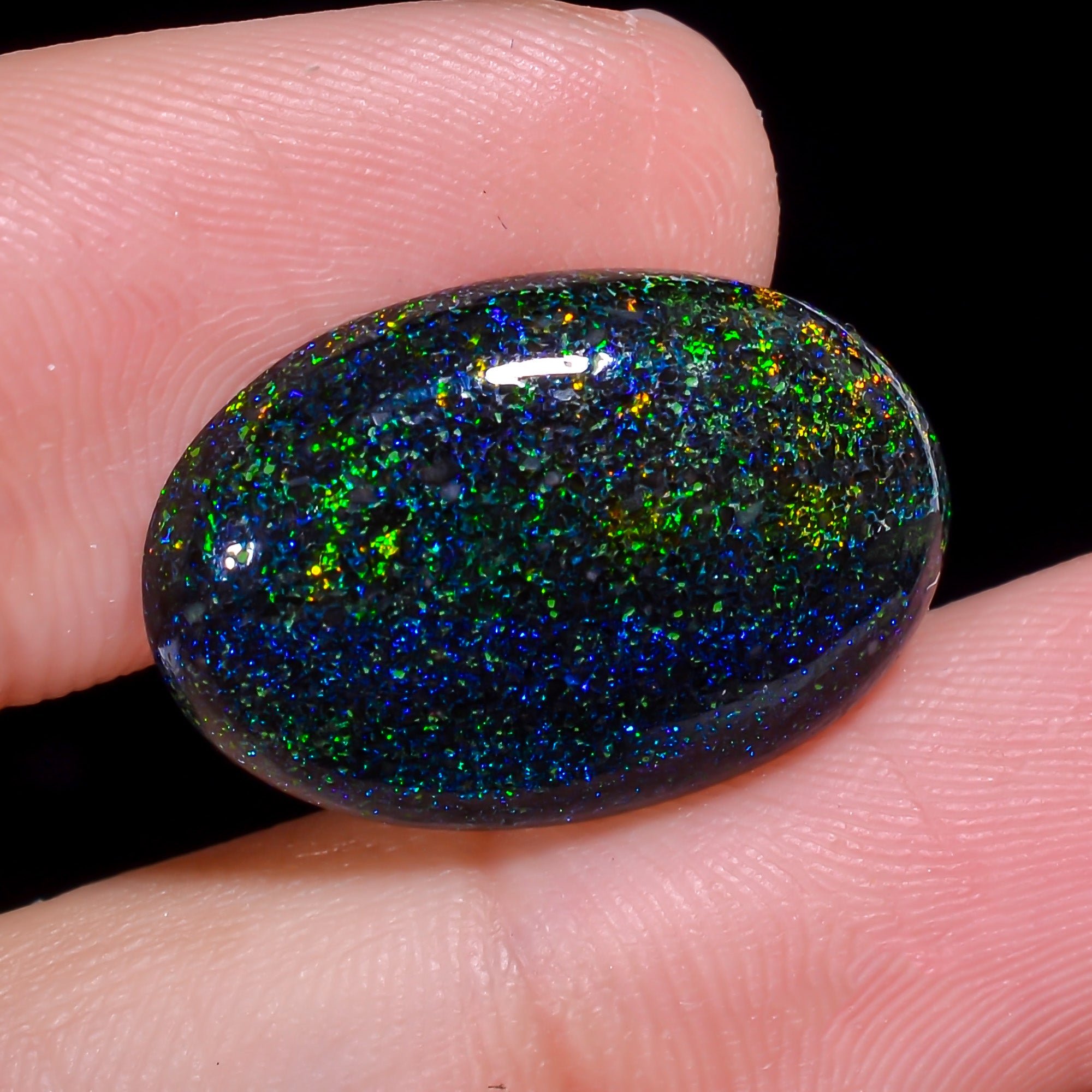 Andamooka Opal Oval Shape Cabochon 9 Ct. 20X14X4 mm OP-965