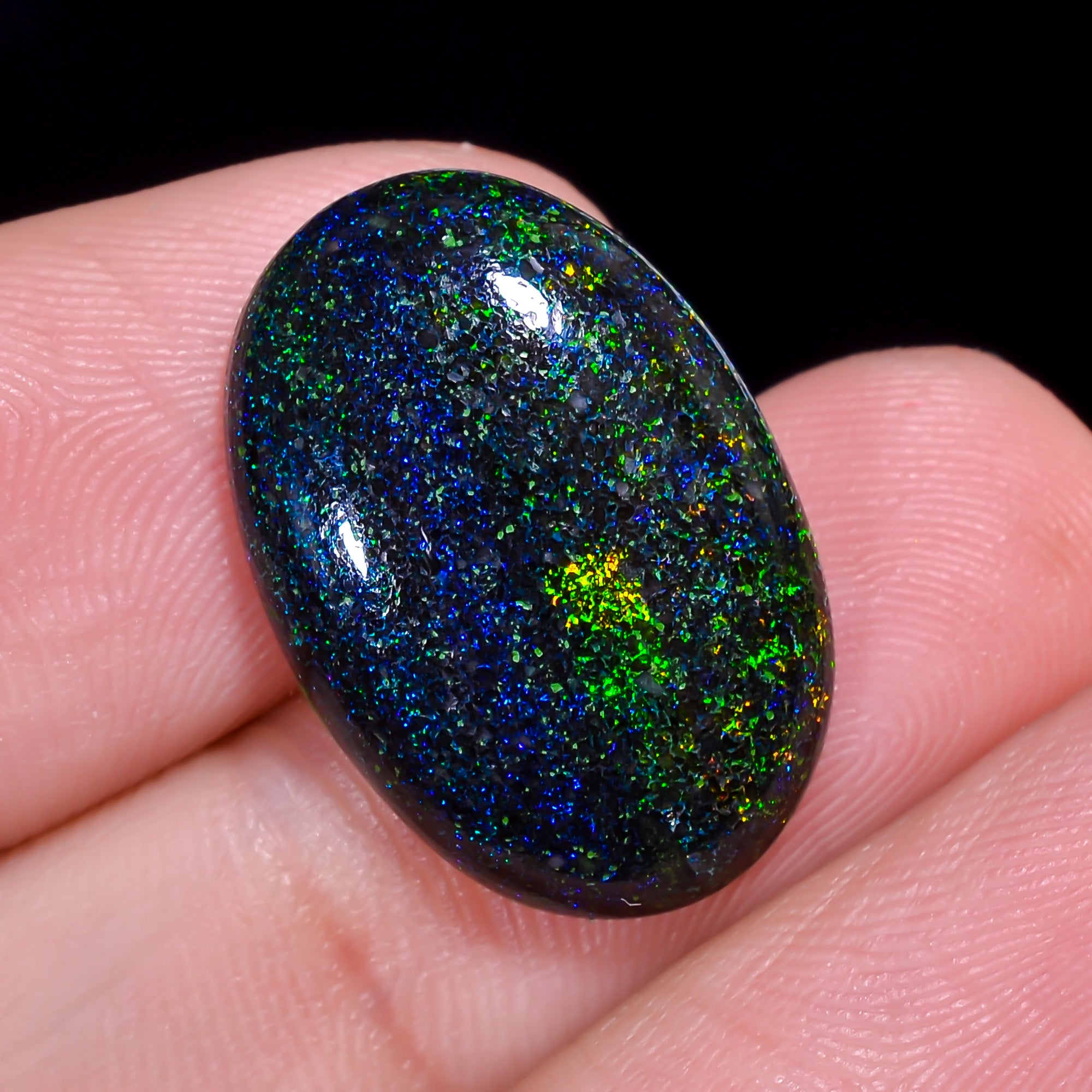 Andamooka Opal Oval Shape Cabochon 9 Ct. 20X14X4 mm OP-965