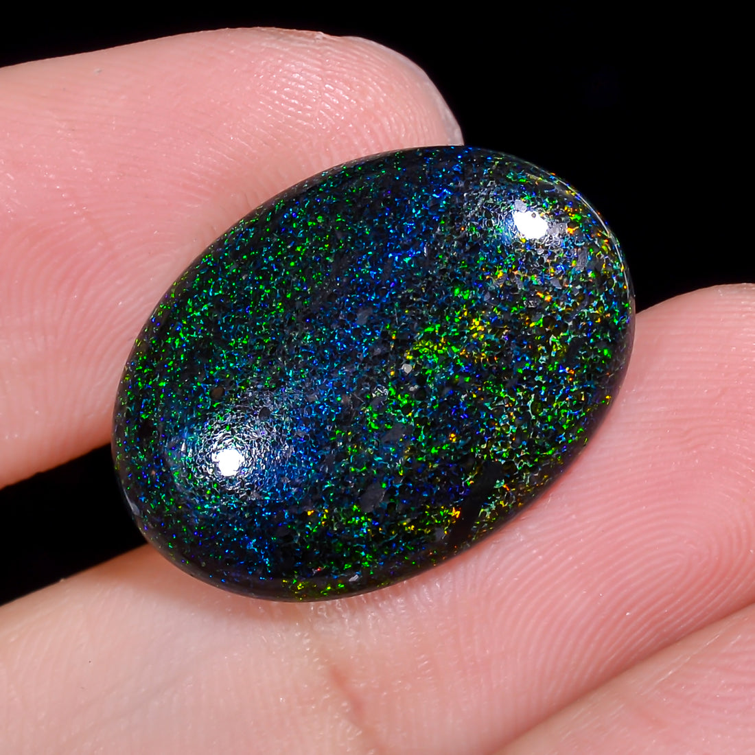 Andamooka Opal Oval Shape Cabochon 10 Ct. 21X15X4 mm OP-966