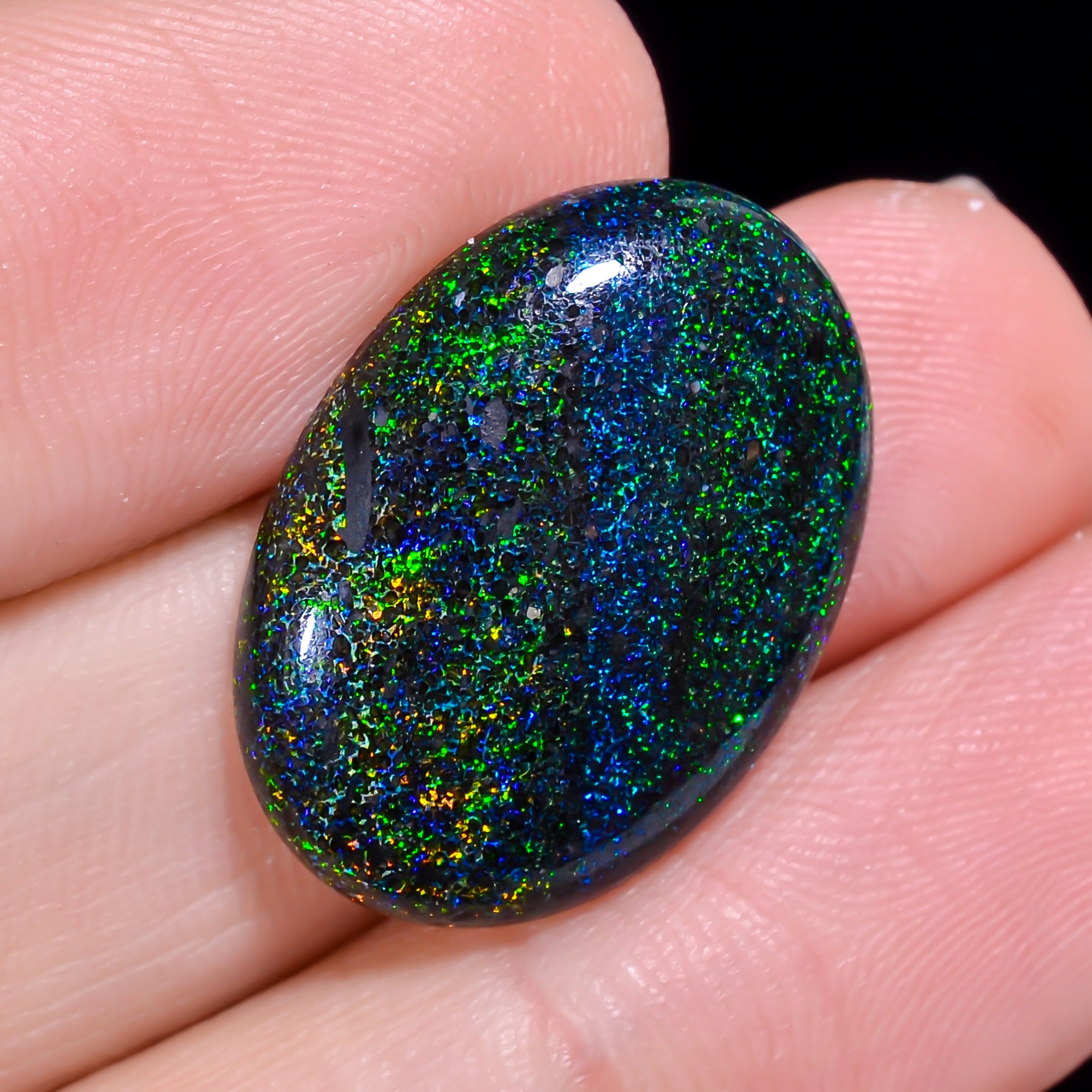 Andamooka Opal Oval Shape Cabochon 10 Ct. 21X15X4 mm OP-966