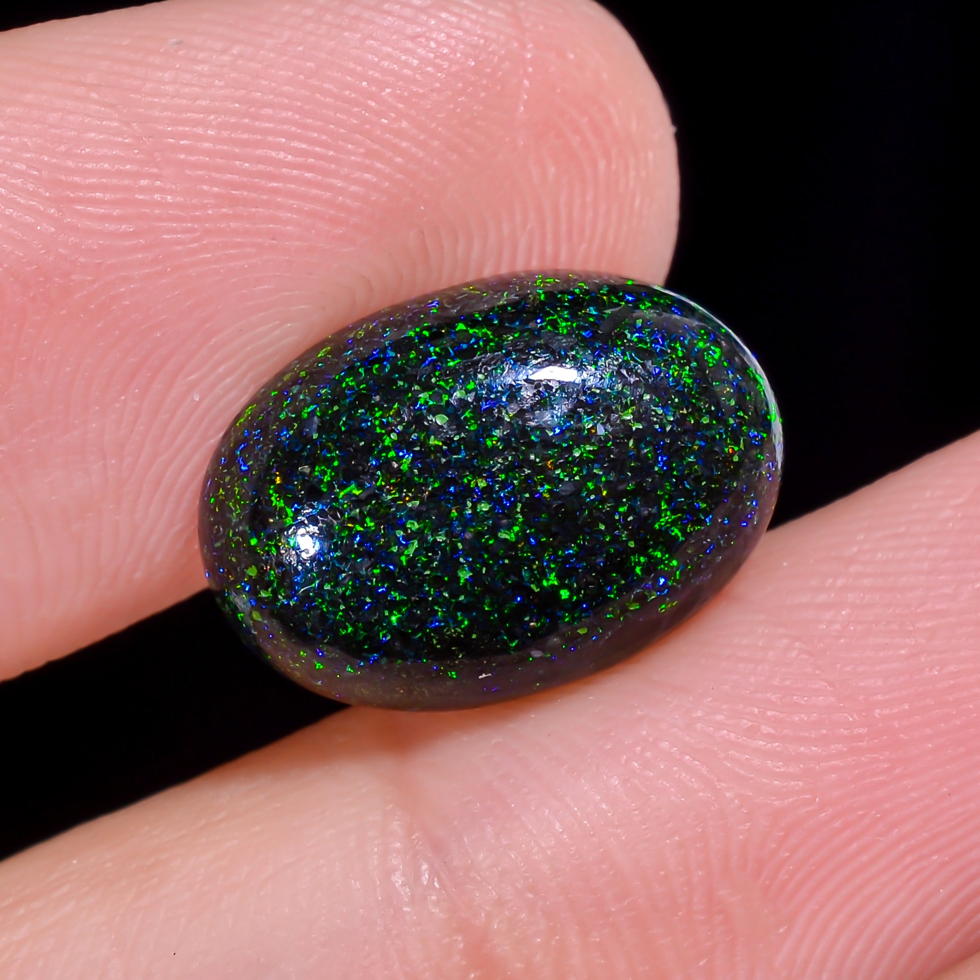 Andamooka Opal Oval Shape Cabochon 5.5 Ct. 15X10X5 mm OP-968