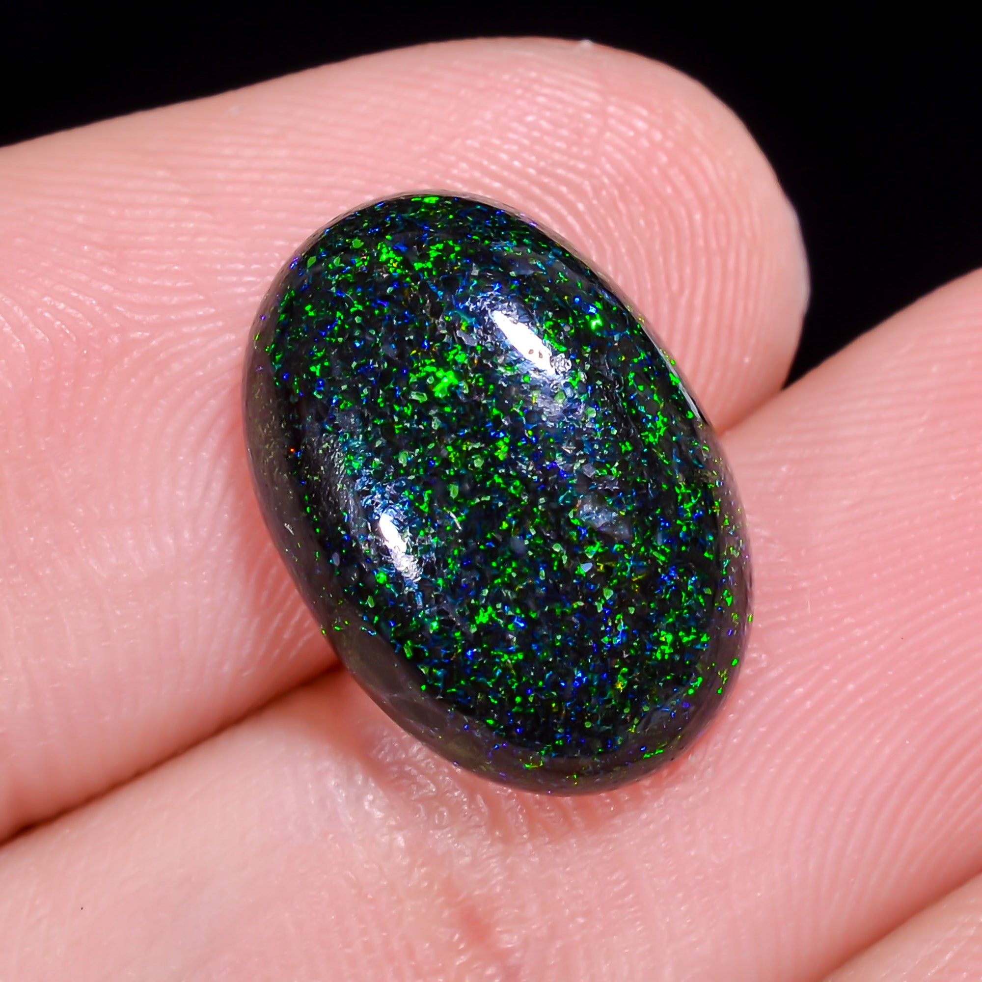 Andamooka Opal Oval Shape Cabochon 5.5 Ct. 15X10X5 mm OP-968