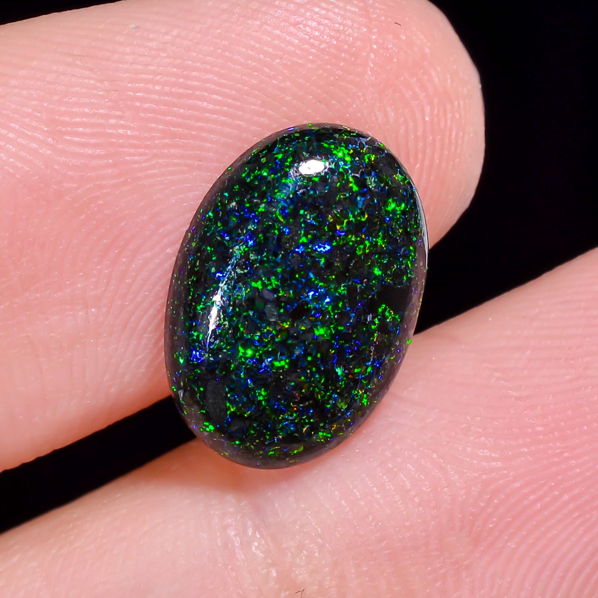 Andamooka Opal Oval Shape Cabochon 2.5 Ct. 13X9X3 mm OP-969