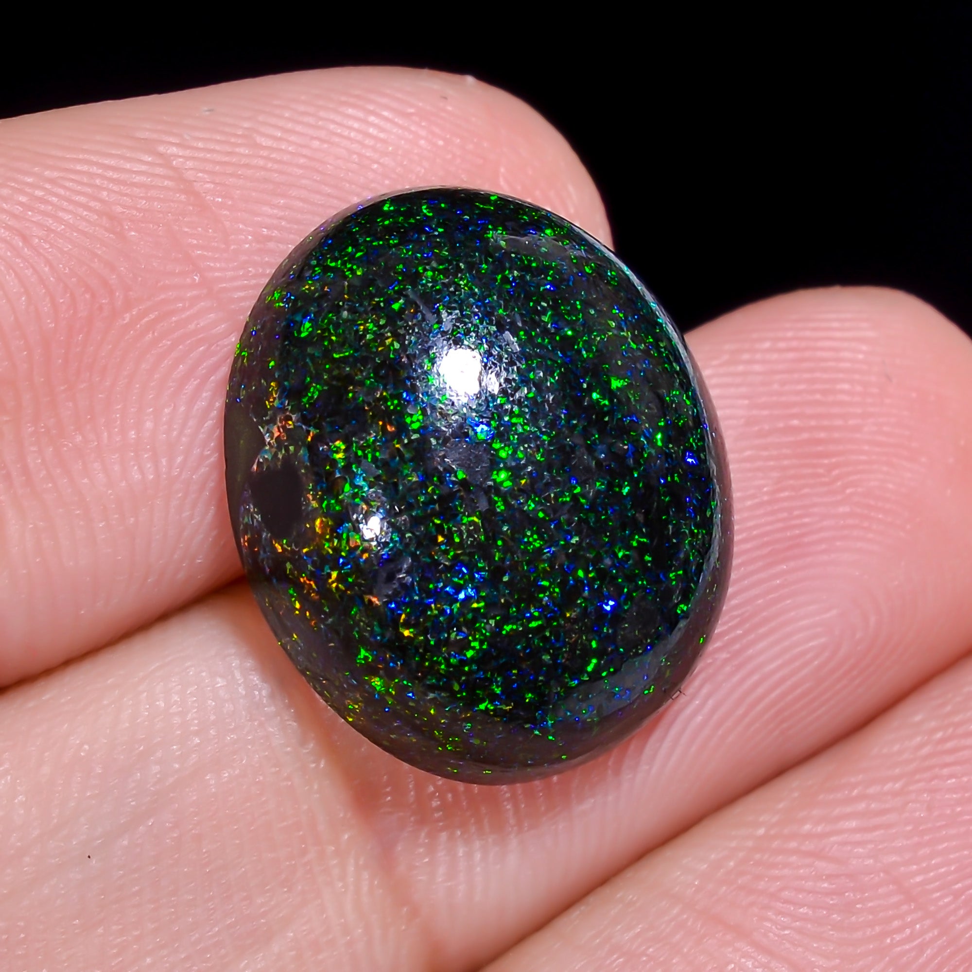 Andamooka Opal Oval Shape Cabochon 11 Ct. 17X14X7 mm OP-972