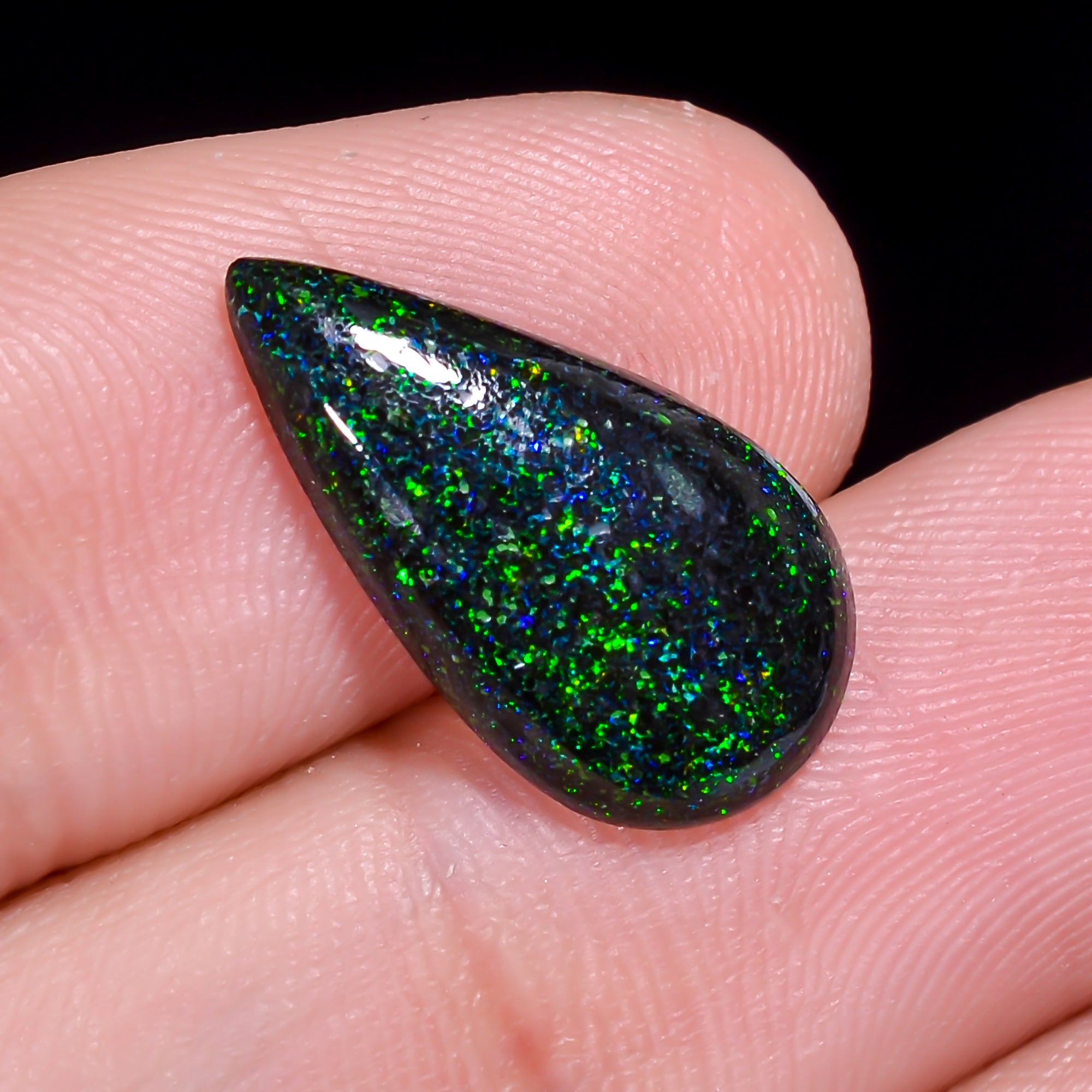 Andamooka Opal Pear Shape Cabochon 3.5 Ct. 17X9X3 mm OP-974