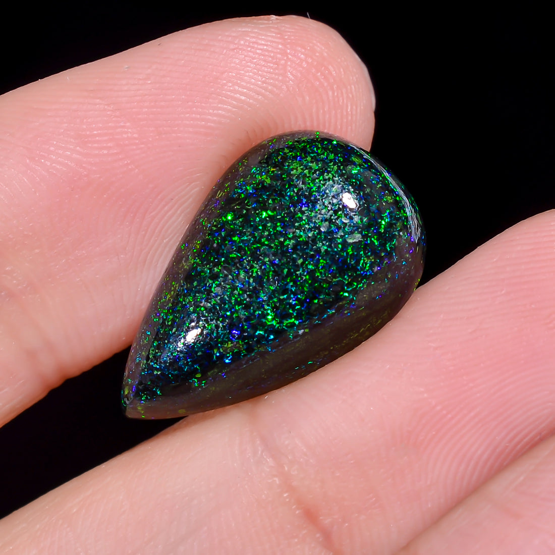 Andamooka Opal Pear Shape Cabochon 8.5 Ct. 20X12X5 mm OP-975