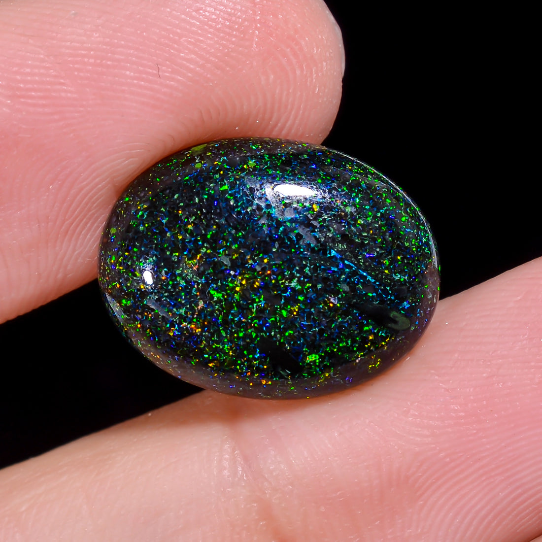 Andamooka Opal Oval Shape Cabochon 7.5 Ct. 17X13X5 mm OP-977