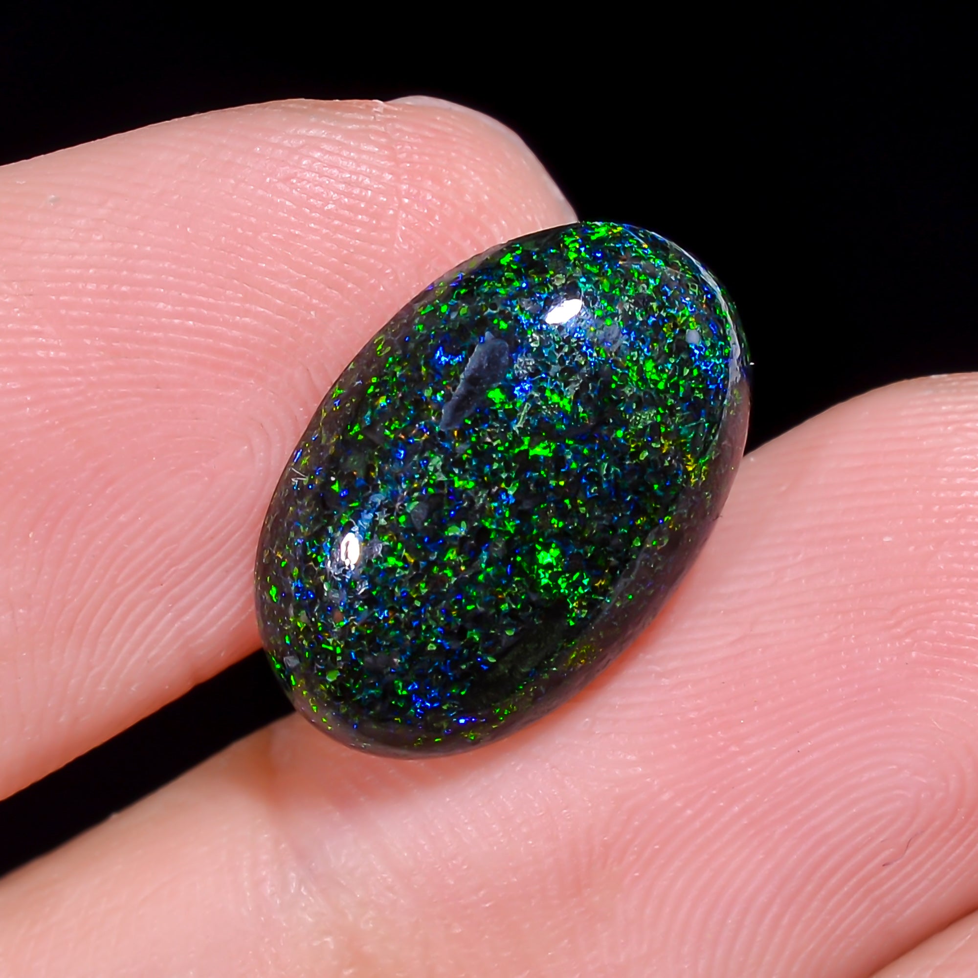 Andamooka Opal Oval Shape Cabochon 4.5 Ct. 15X10X4 mm OP-978