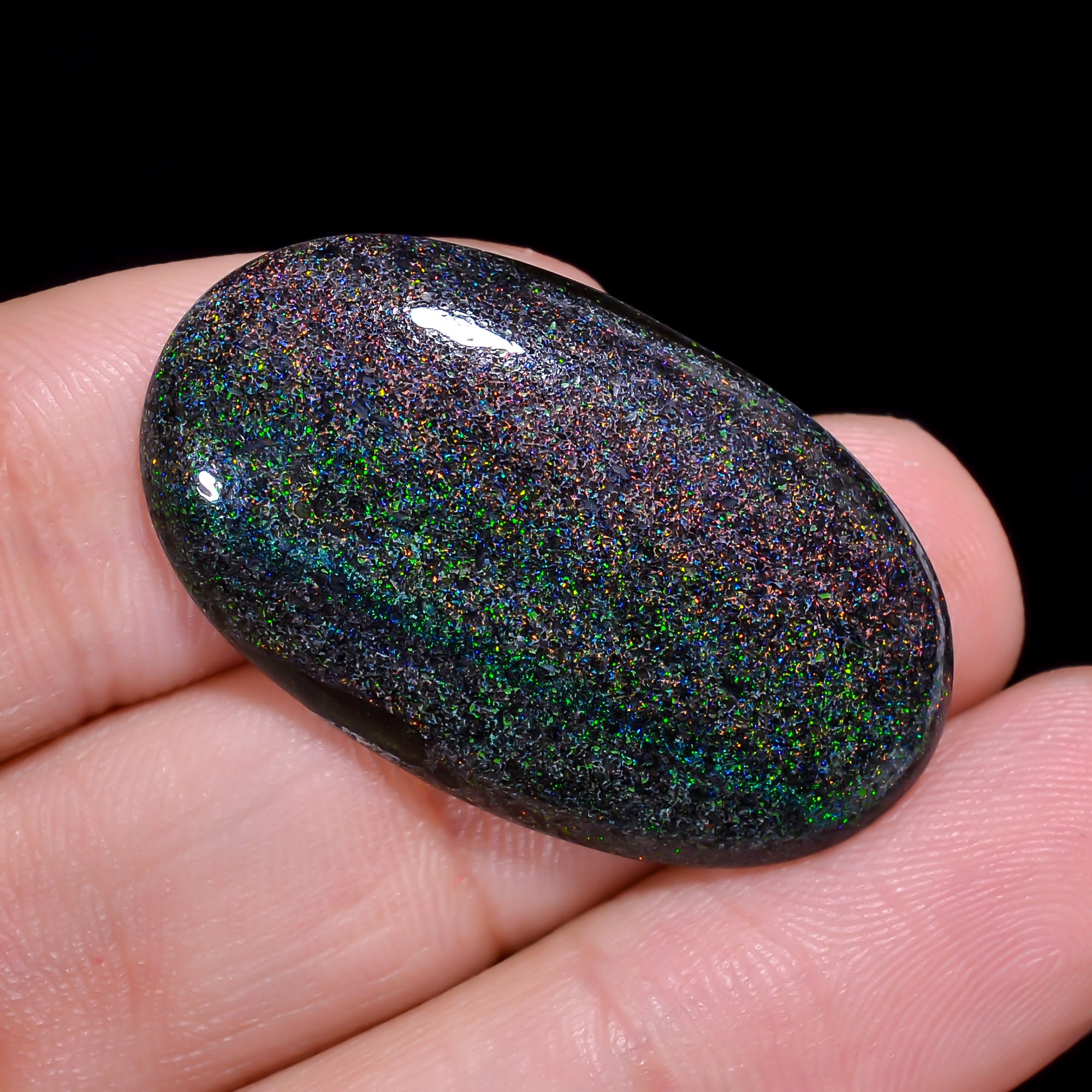 Andamooka Opal Oval Shape Cabochon 21.5 Ct. 32X19X5 mm OP-979
