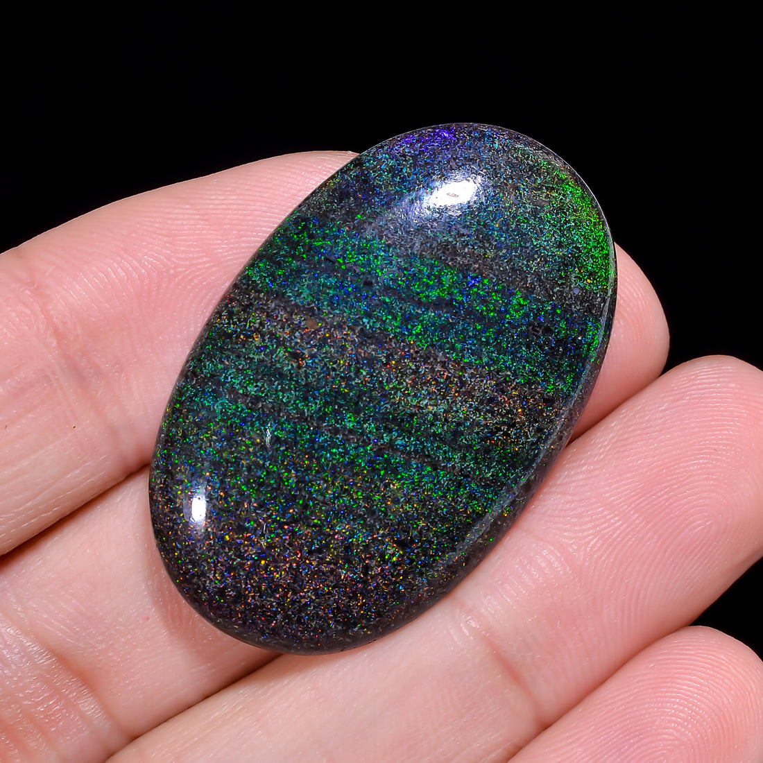 Andamooka Opal Oval Shape Cabochon 33 Ct. 36X23X5 mm OP-980