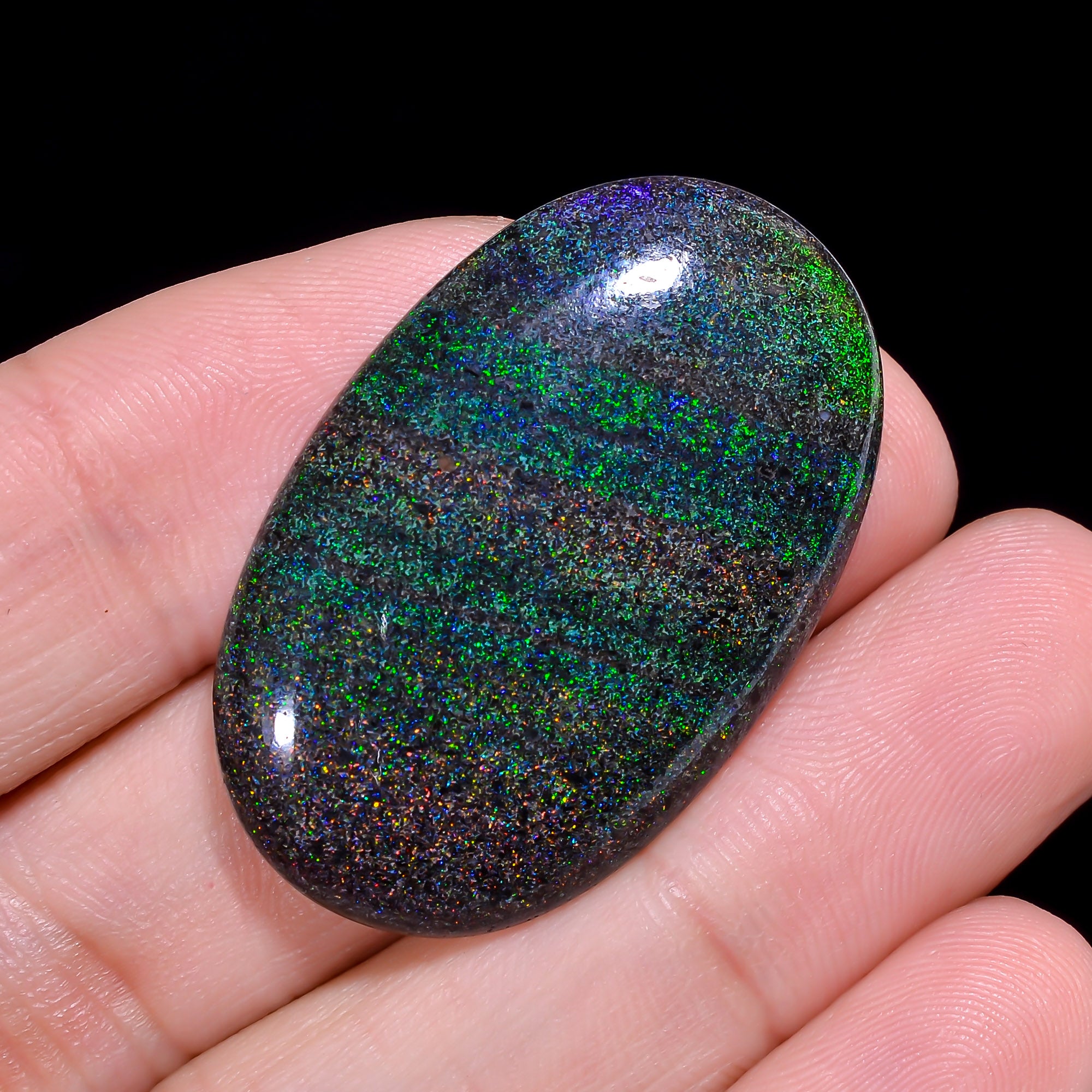 Andamooka Opal Oval Shape Cabochon 33 Ct. 36X23X5 mm OP-980