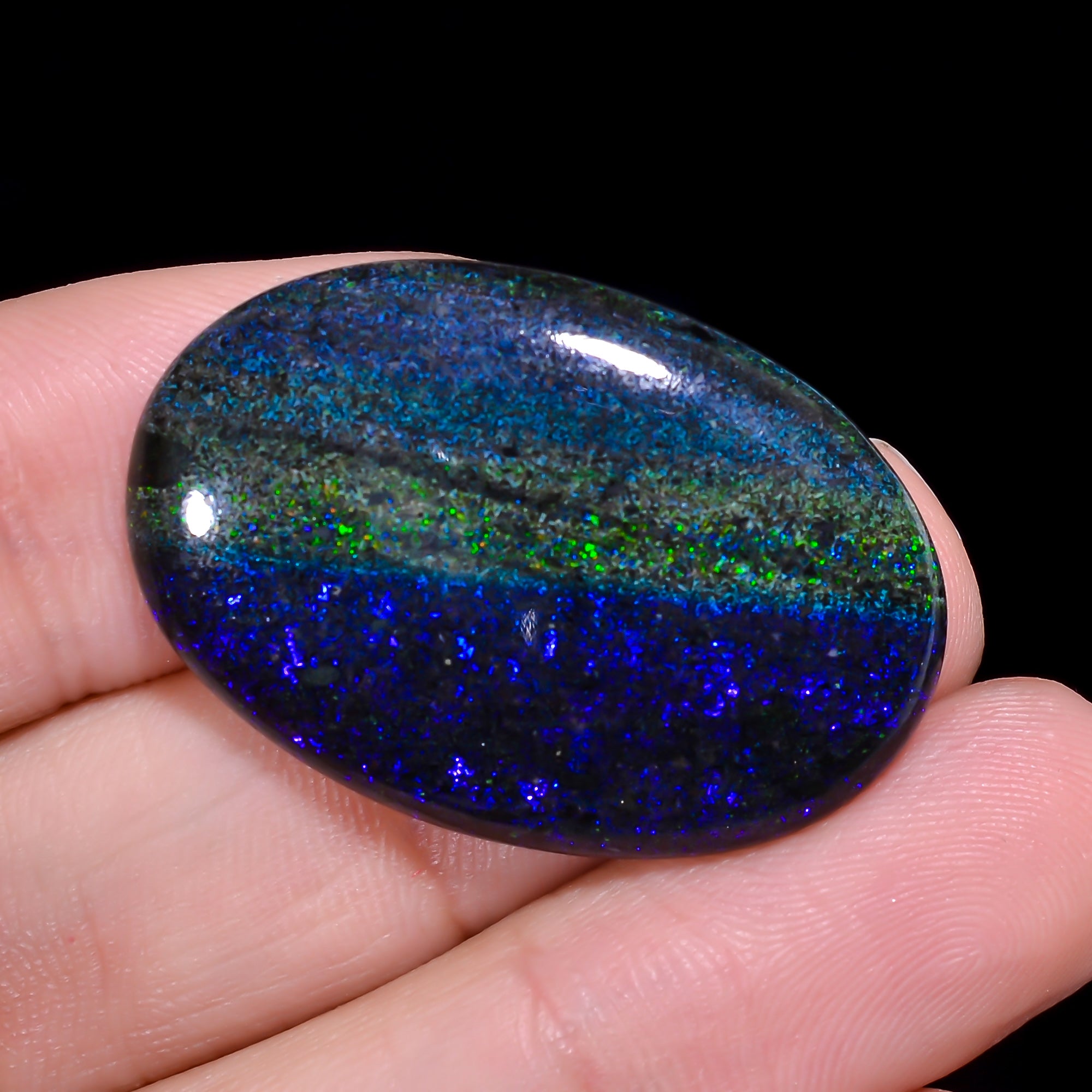 Andamooka Opal Oval Shape Cabochon 25 Ct. 32X22X5 mm OP-981