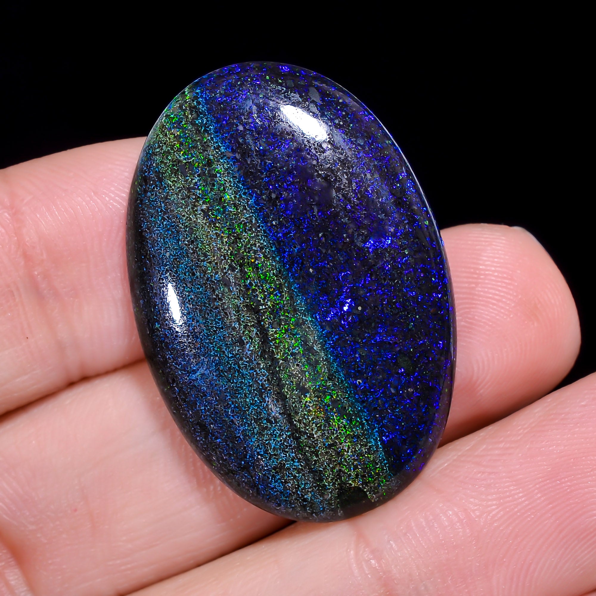 Andamooka Opal Oval Shape Cabochon 25 Ct. 32X22X5 mm OP-981
