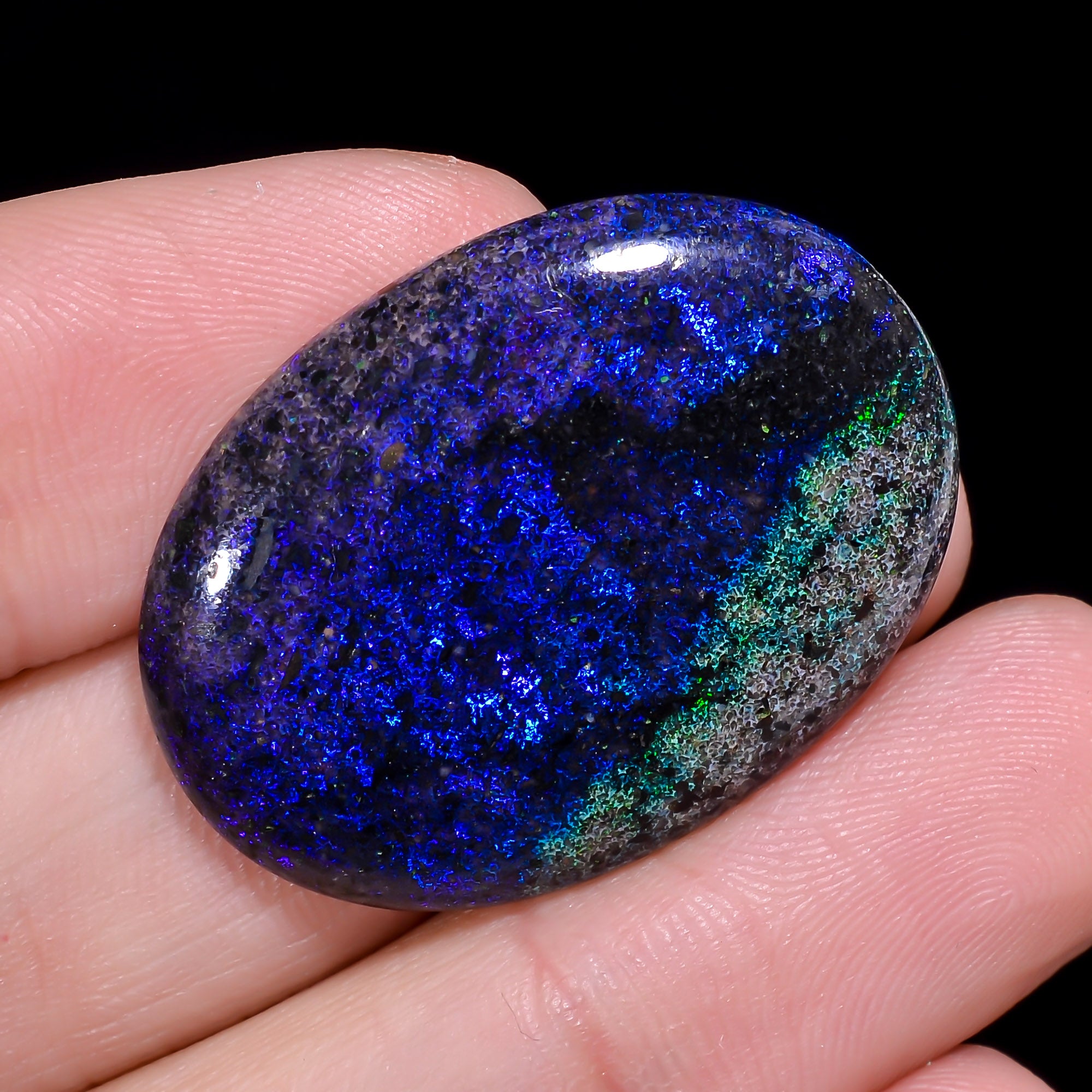 Andamooka Opal Oval Shape Cabochon 24 Ct. 30X23X5 mm OP-982