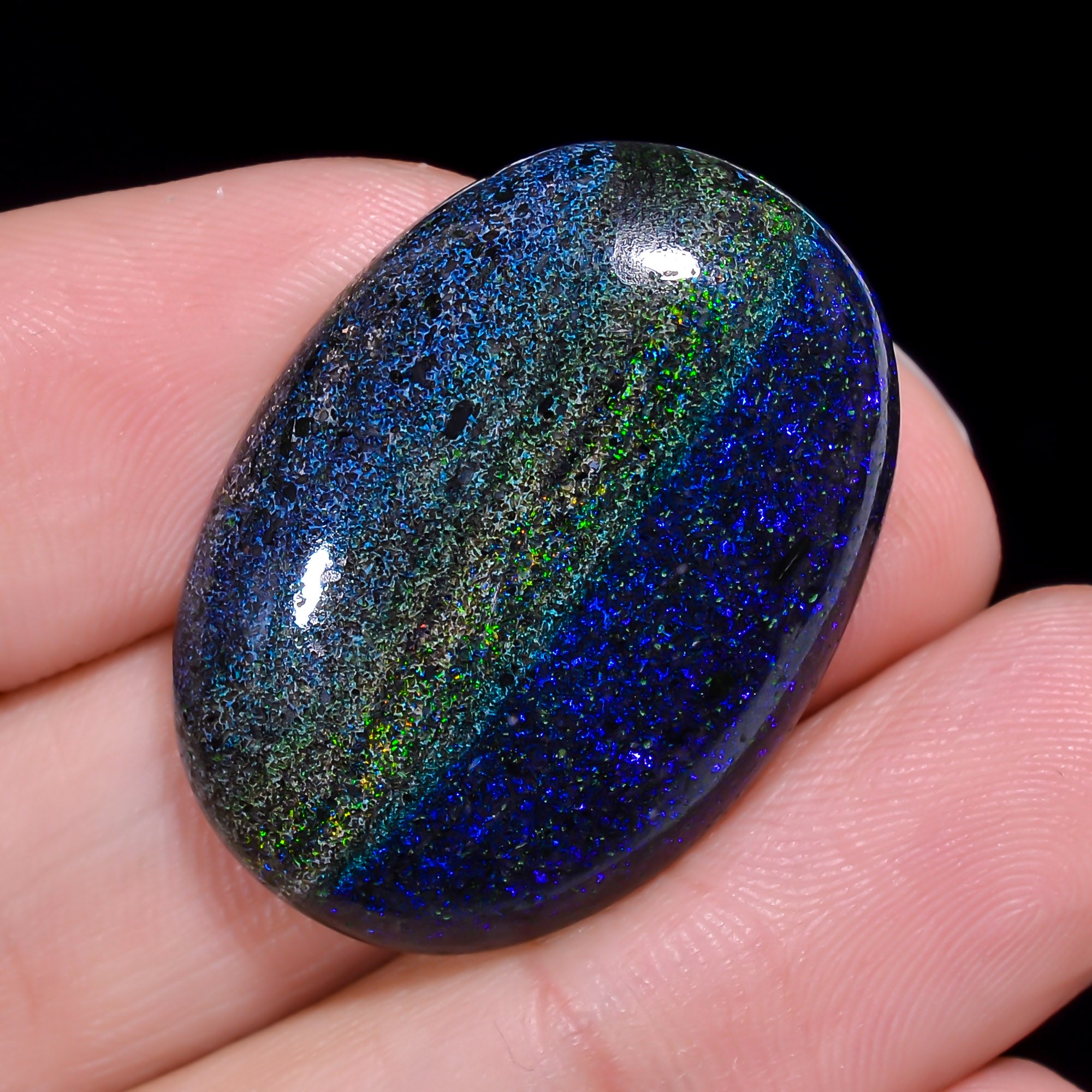 Andamooka Opal Oval Shape Cabochon 29.5 Ct. 29X21X6 mm OP-983