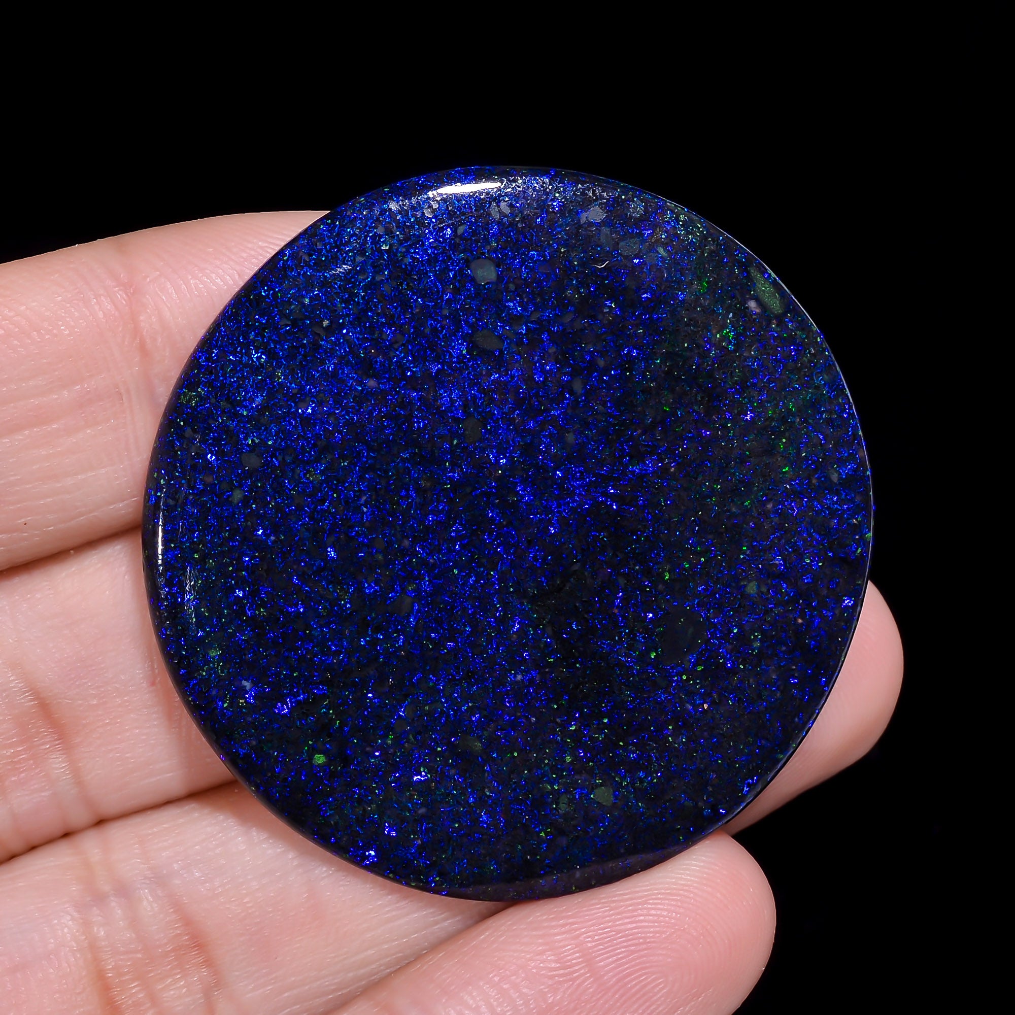 Andamooka Opal Round Shape Cabochon 39.5 Ct. 40X40X3 mm OP-984