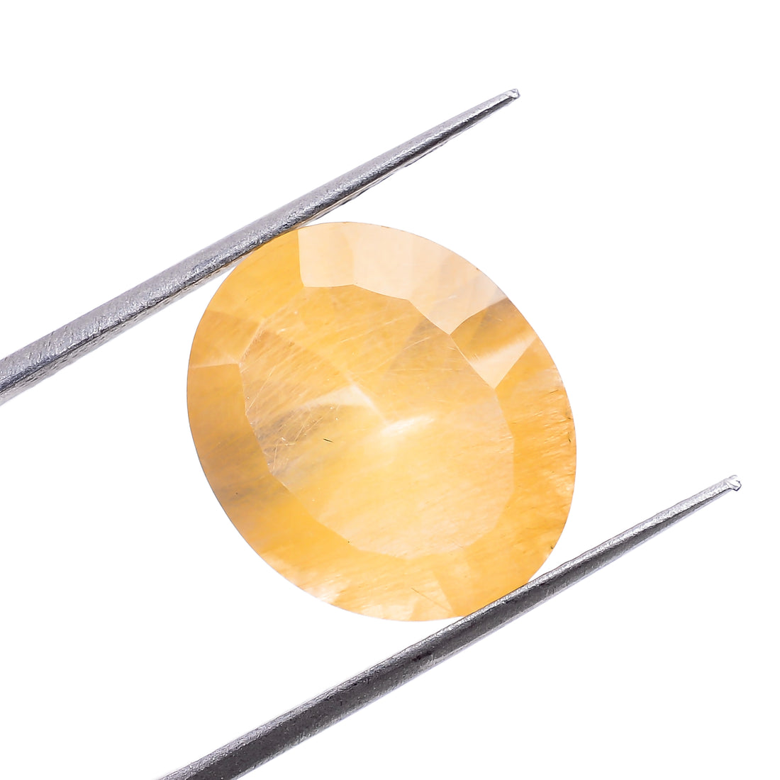 Natural Copper Rutile Quartz Oval Shape Cut Stone Loose Gemstone For Making Jewelry 6.5 Ct. 15X12X7 mm S-1156