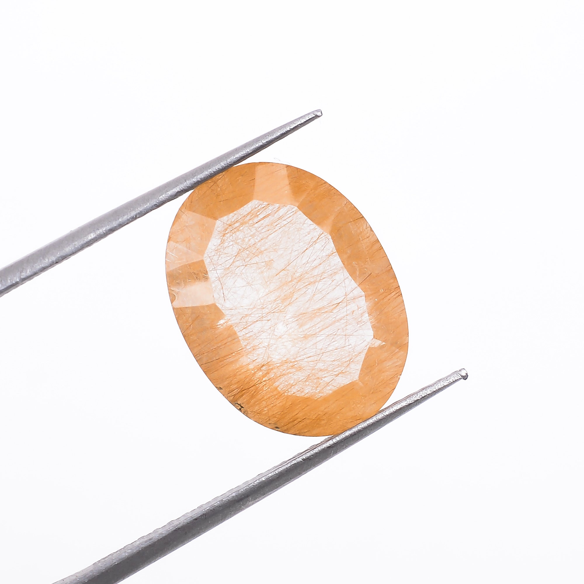 Natural Copper Rutile Quartz Oval Shape Cut Stone Loose Gemstone For Making Jewelry 4 Ct. 13X10X5 mm S-1163
