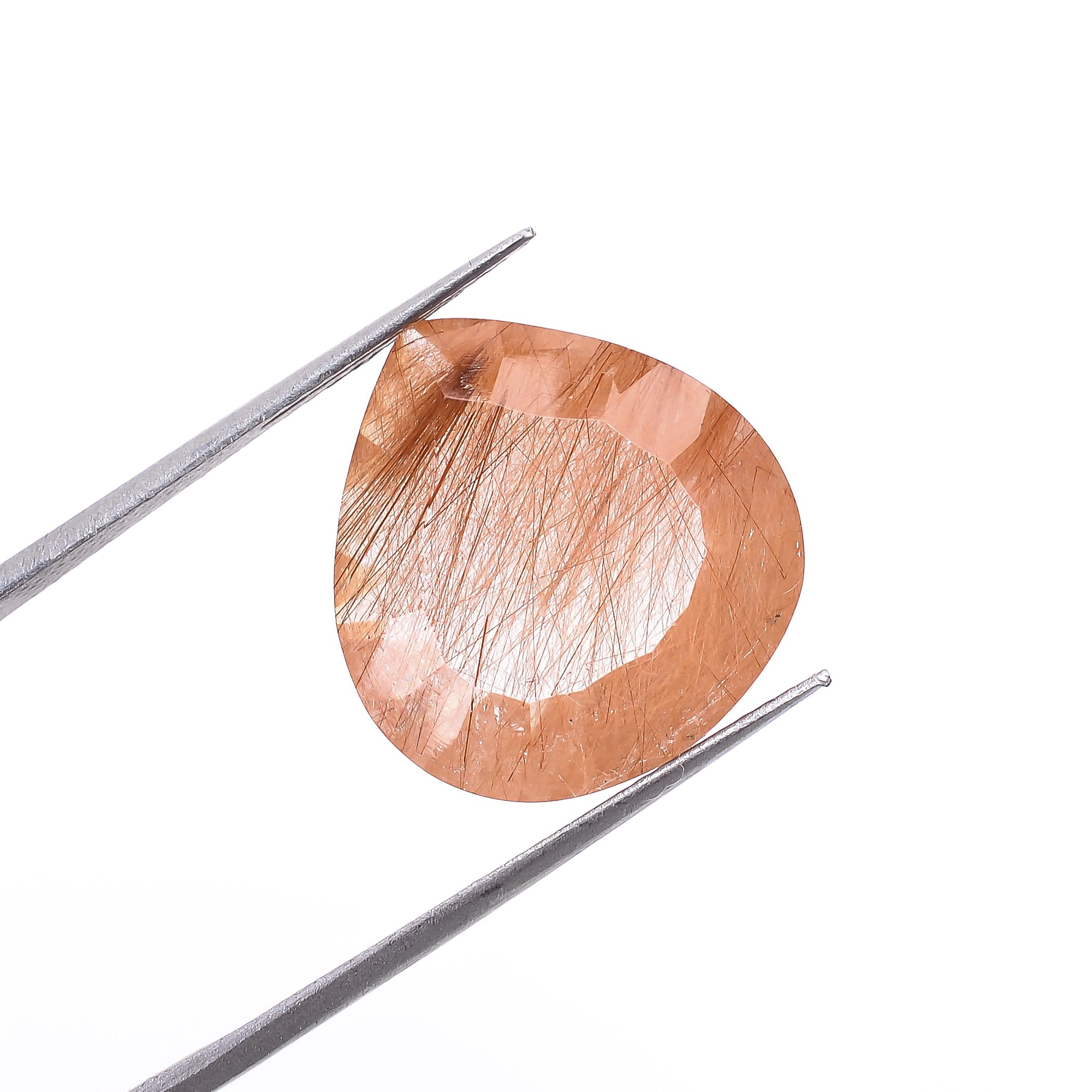 Natural Copper Rutile Quartz Heart Shape Cut Stone Loose Gemstone For Making Jewelry 7 Ct 15X14X7mm S1172