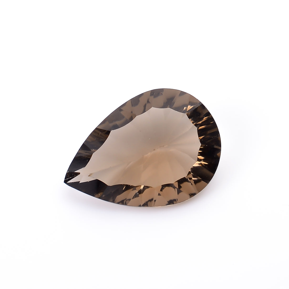 Natural Smoky Quartz Pear Shape Cut Stone Loose Gemstone For Making Jewelry 8 Ct. 18X13X7 mm S-1178
