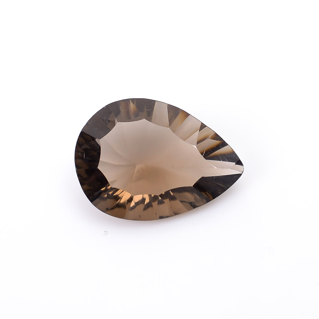 Natural Smoky Quartz Pear Shape Cut Stone Loose Gemstone For Making Jewelry 5.5 Ct. 15X11X6 mm S-1179