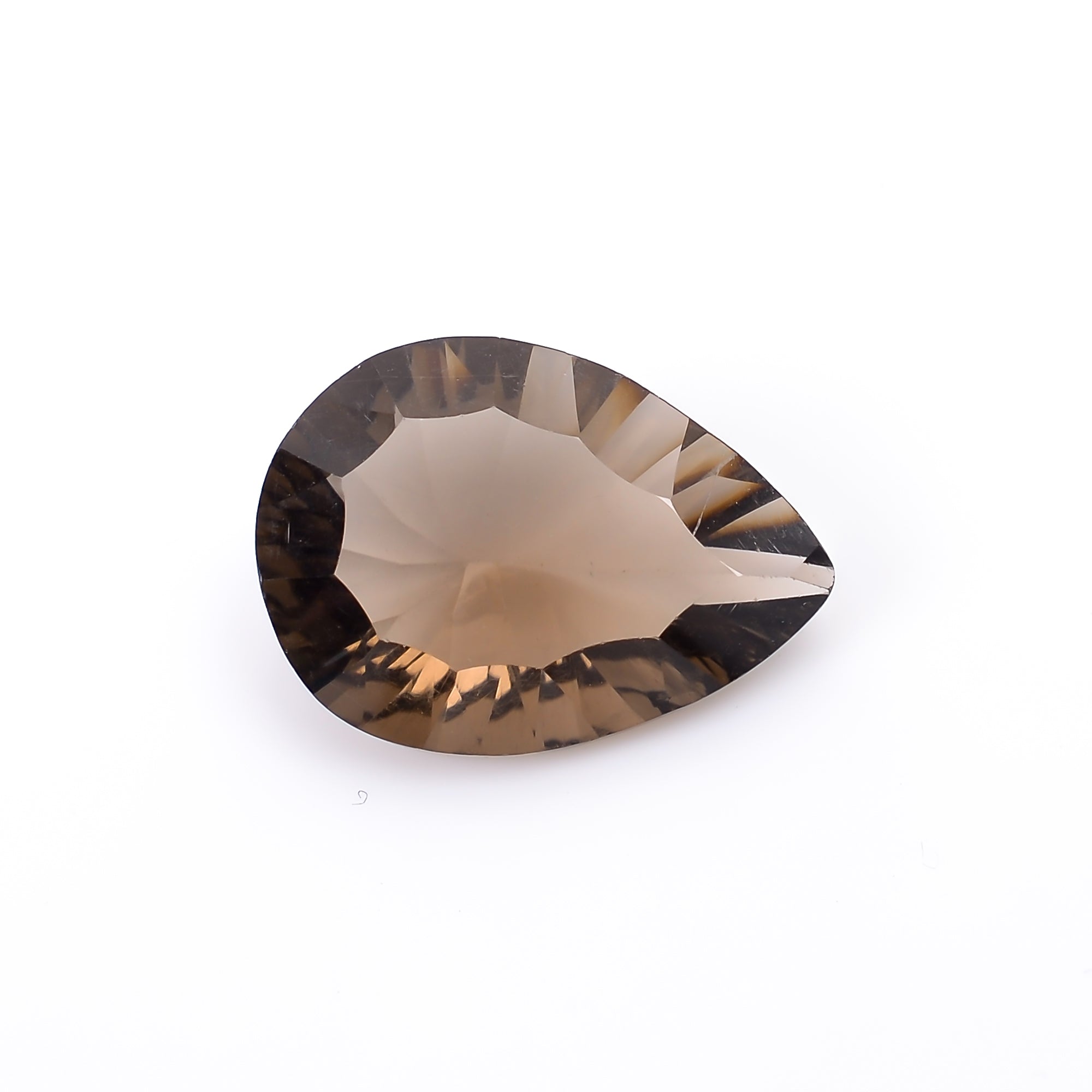 Natural Smoky Quartz Pear Shape Cut Stone Loose Gemstone For Making Jewelry 5.5 Ct. 15X11X6 mm S-1179