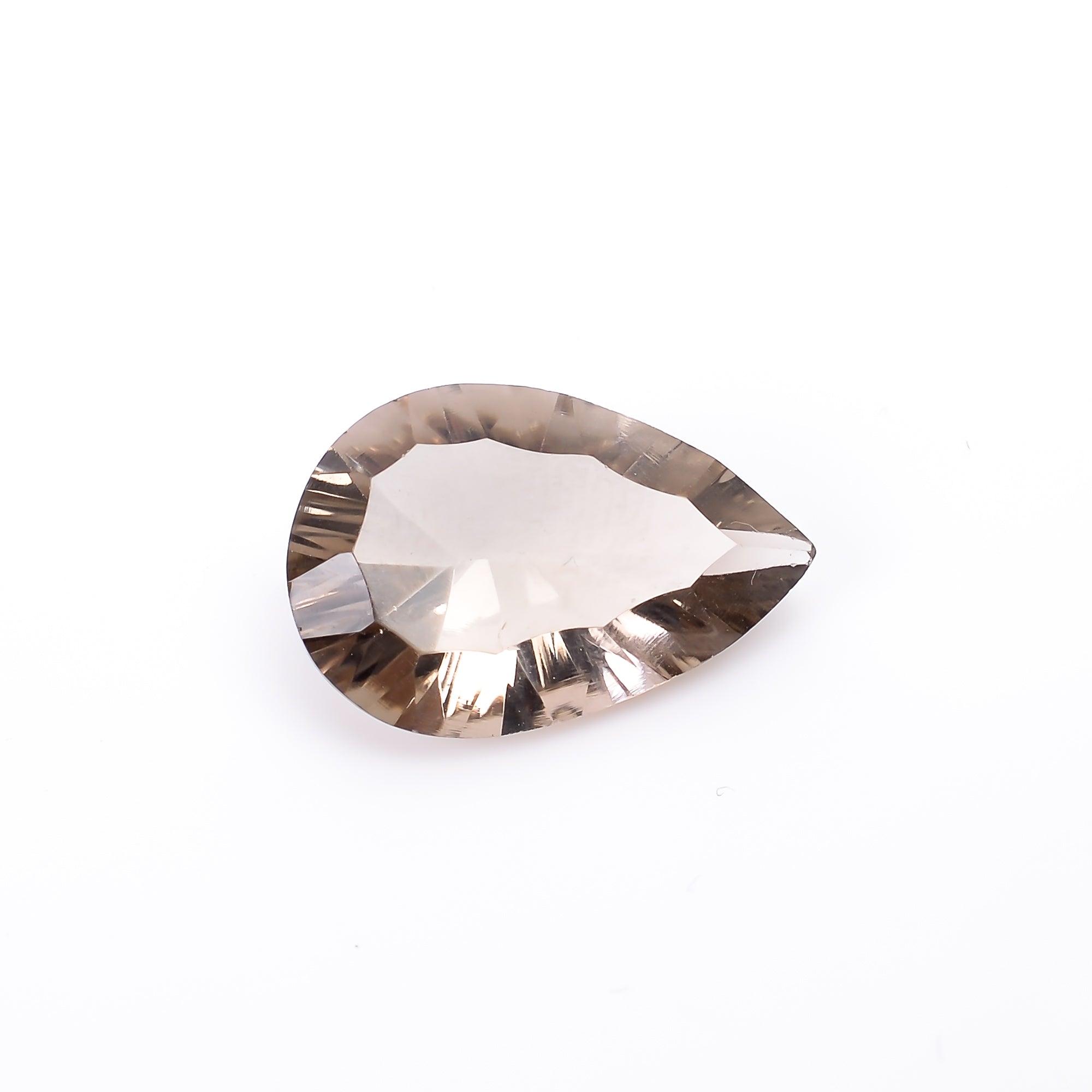 Natural Smoky Quartz Pear Shape Cut Stone Loose Gemstone For Making Jewelry 6.5 Ct. 17X12X6 mm S-1181