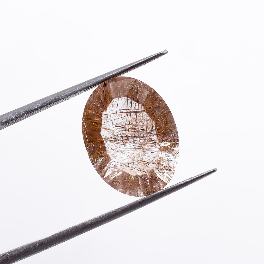Natural Copper Rutile Quartz Oval Shape Cut Stone Loose Gemstone For Making Jewelry 5 Ct. 13X10X7 mm S-1191