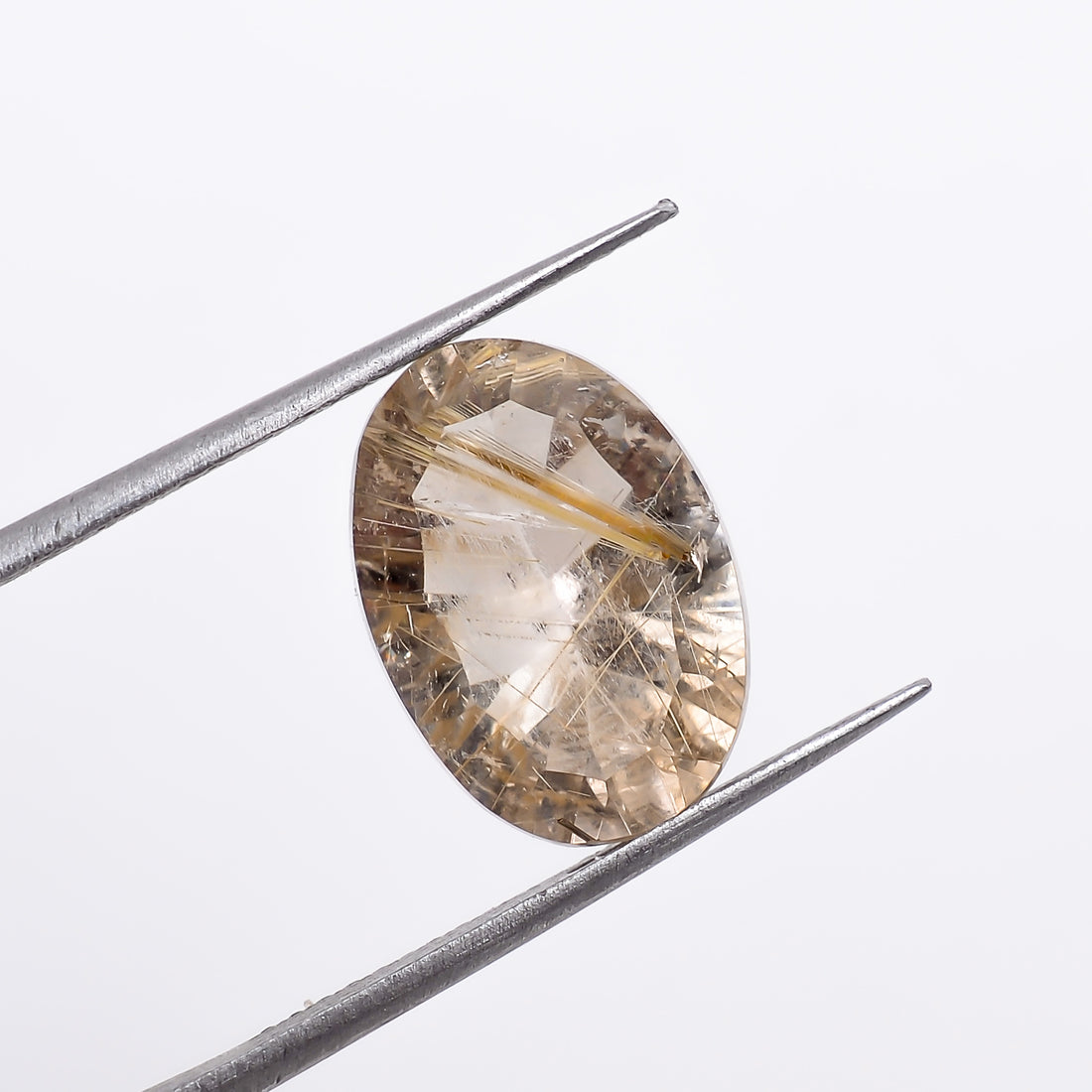 Natural Golden Rutile Quartz Oval Shape Cut Stone Loose Gemstone For Making Jewelry 4 Ct. 13X9X6 mm S-1218