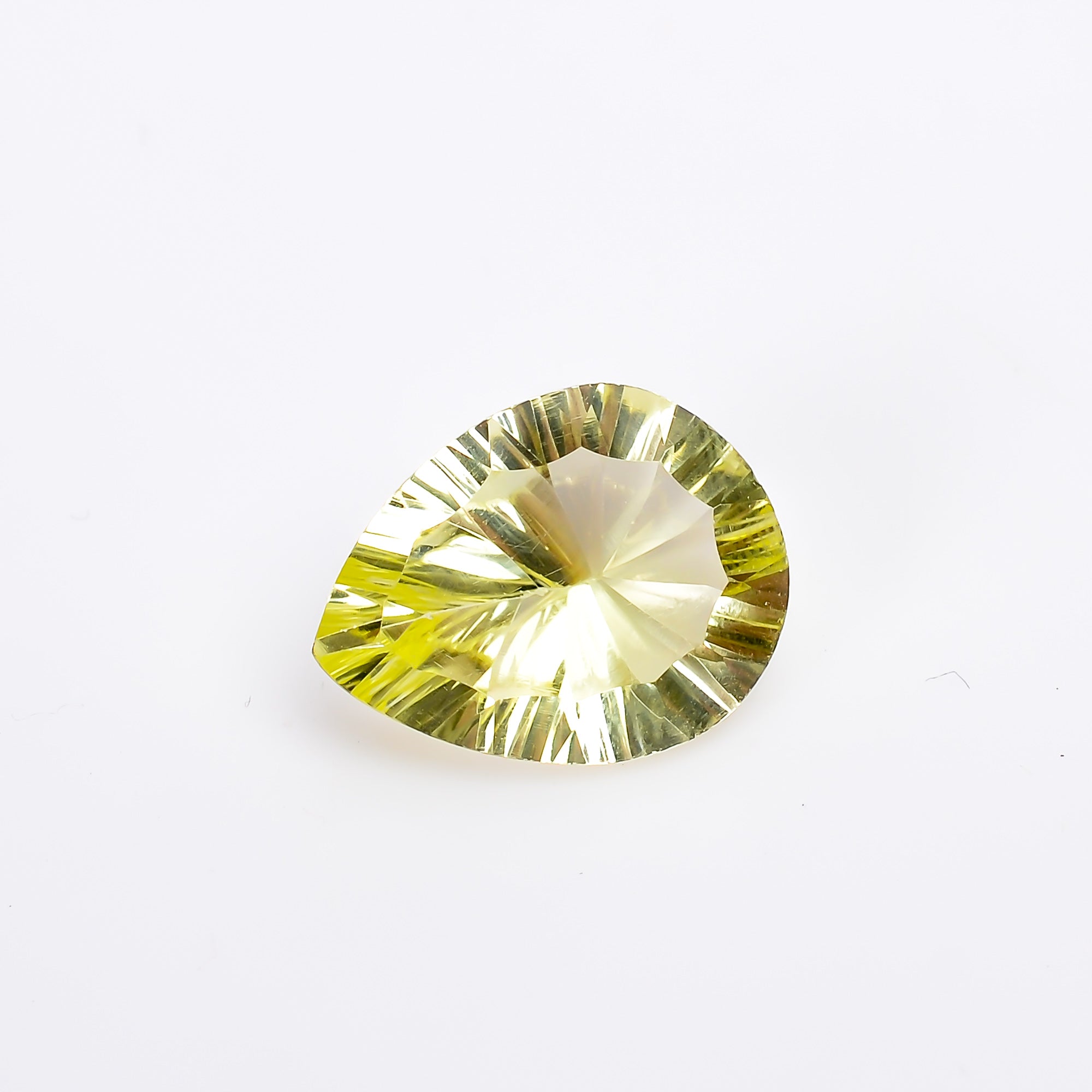 Natural Lemon Quartz Pear Shape Cut Stone Loose Gemstone For Making Jewelry 6 Ct. 15X12X7 mm S-1223