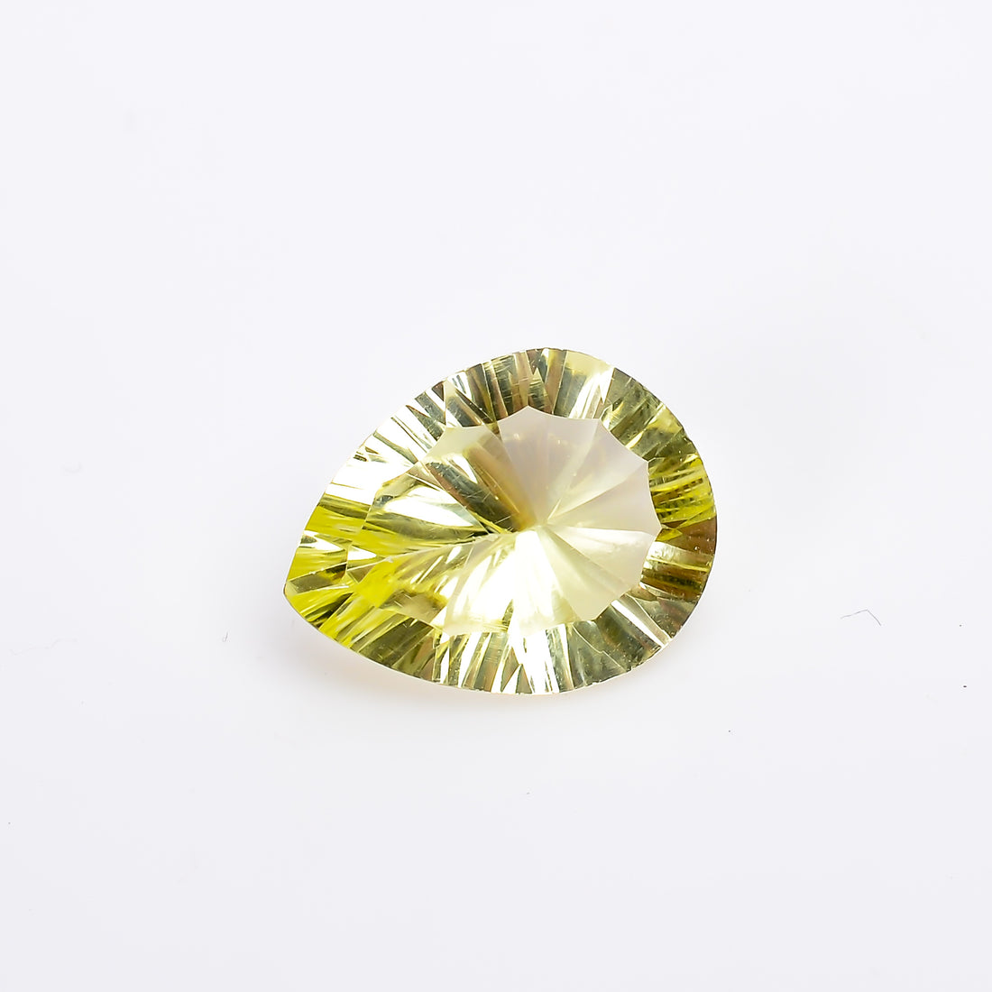 Natural Lemon Quartz Pear Shape Cut Stone Loose Gemstone For Making Jewelry 6 Ct. 15X12X7 mm S-1223