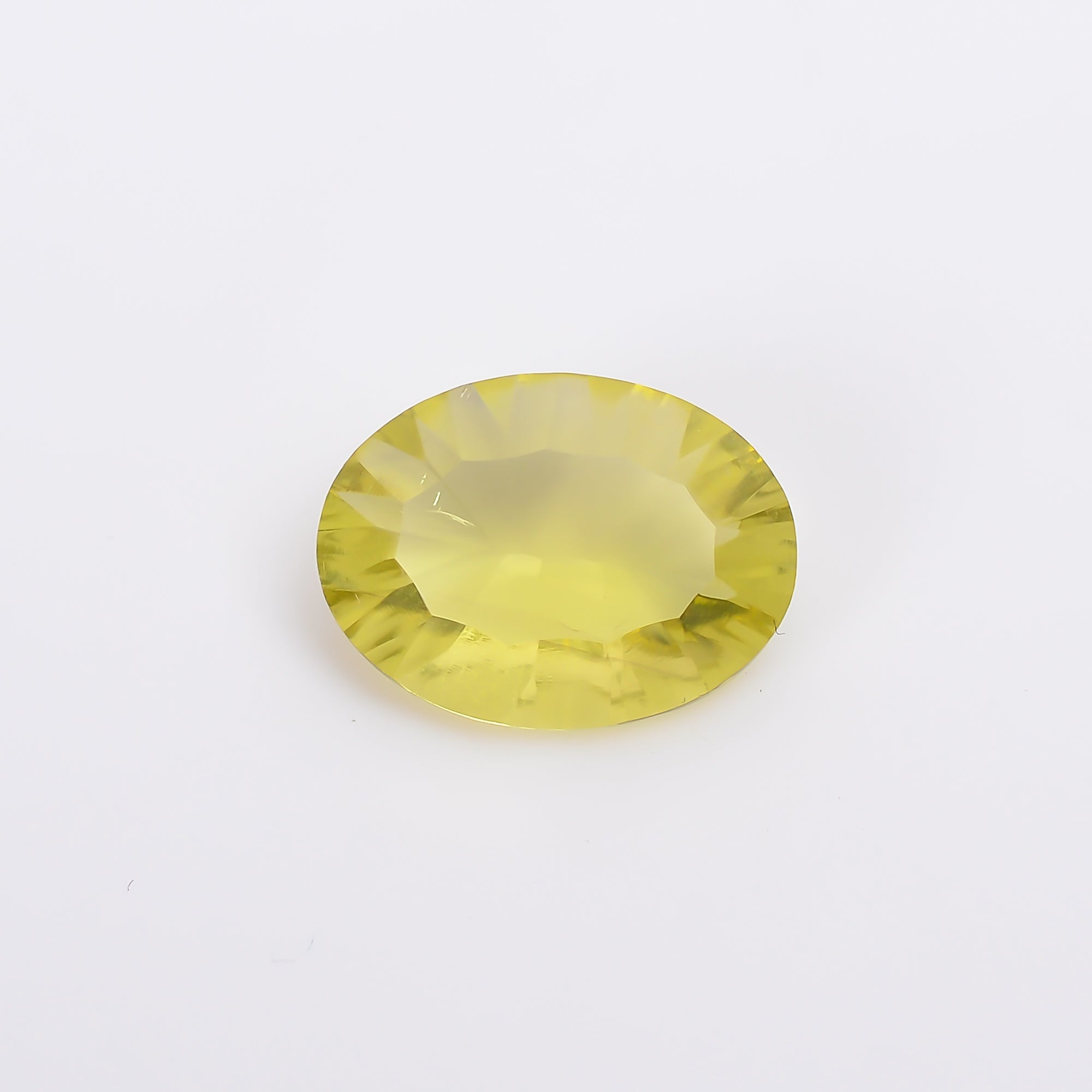 Natural Lemon Quartz Oval Shape Cut Stone Loose Gemstone For Making Jewelry 4 Ct. 14X10X5 mm S-1228