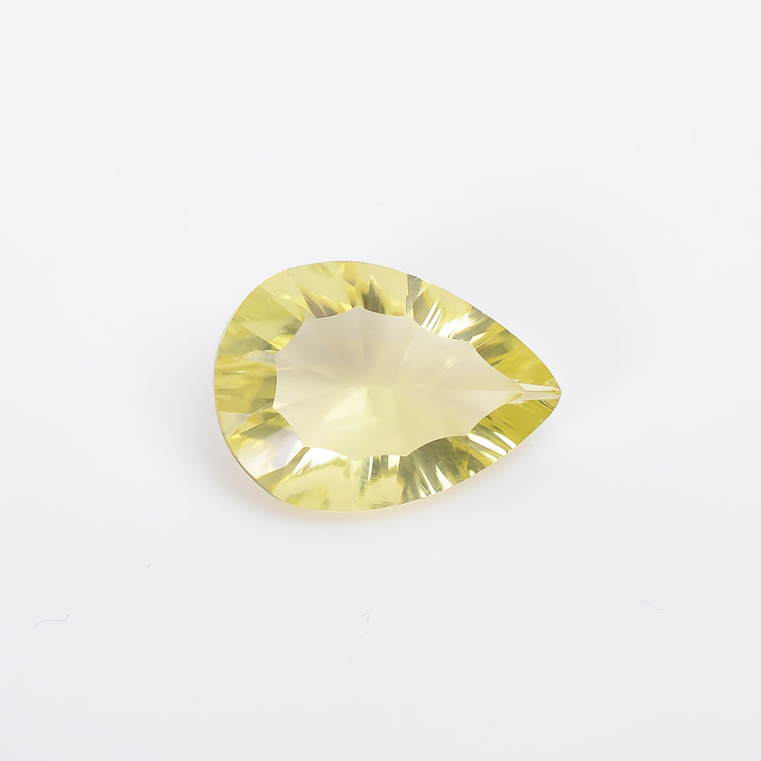 Natural Lemon Quartz Pear Shape Cut Stone Loose Gemstone For Making Jewelry 6.5 Ct. 17X12X6 mm S-1229