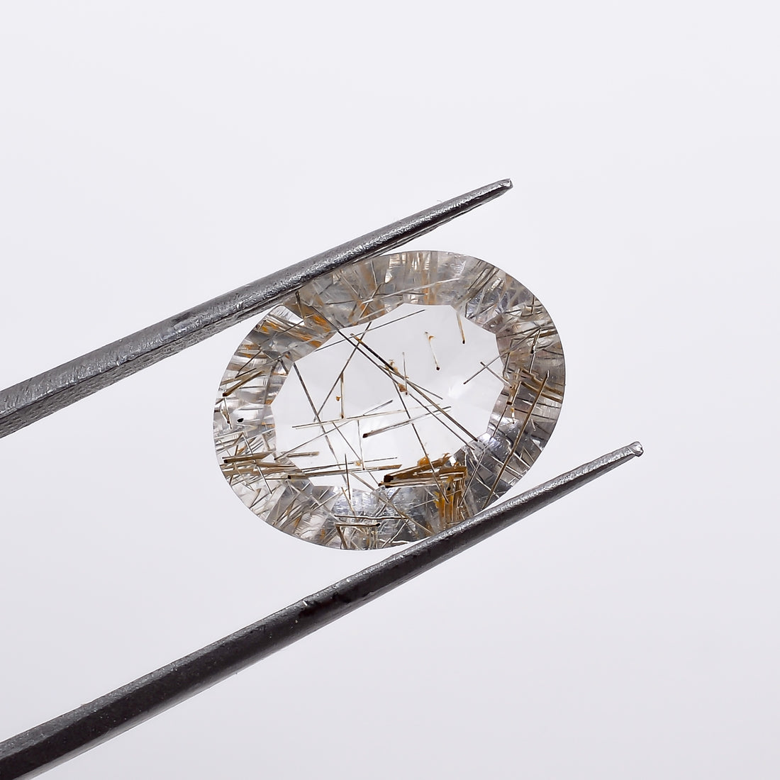 Natural Golden Rutile Quartz Oval Shape Cut Stone Loose Gemstone For Making Jewelry 3 Ct 12X9X5mm S-1271