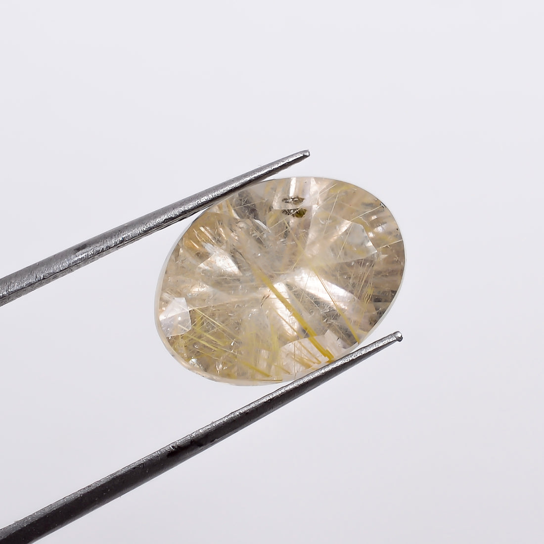 Natural Golden Rutile Quartz Oval Shape Cut Stone Loose Gemstone For Making Jewelry 4 Ct. 13X9X6 mm S-1275