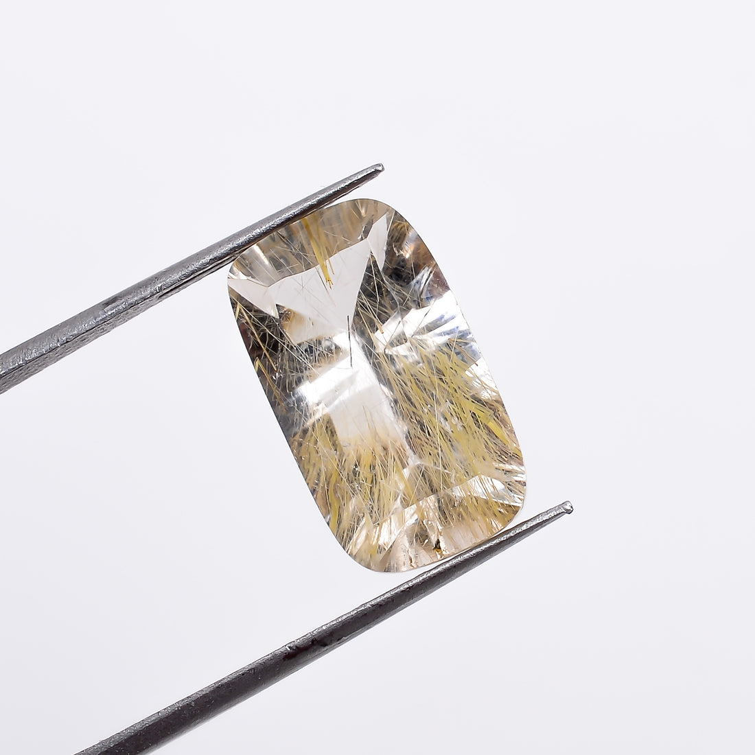 Natural Golden Rutile Quartz Radiant Shape Cut Stone Loose Gemstone For Making Jewelry 5 Ct. 14X8X6 mm S-1279