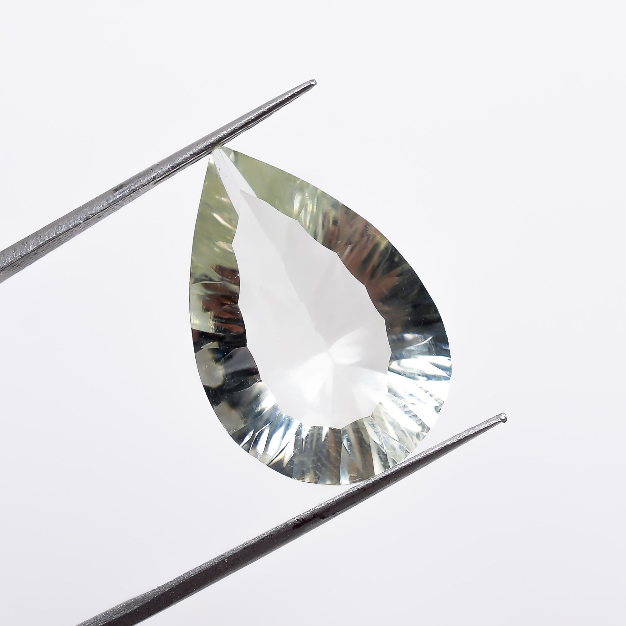 Natural Green Amethyst Pear Shape Cut Stone Loose Gemstone For Making Jewelry 9 Ct. 19X13X7 mm S-1282